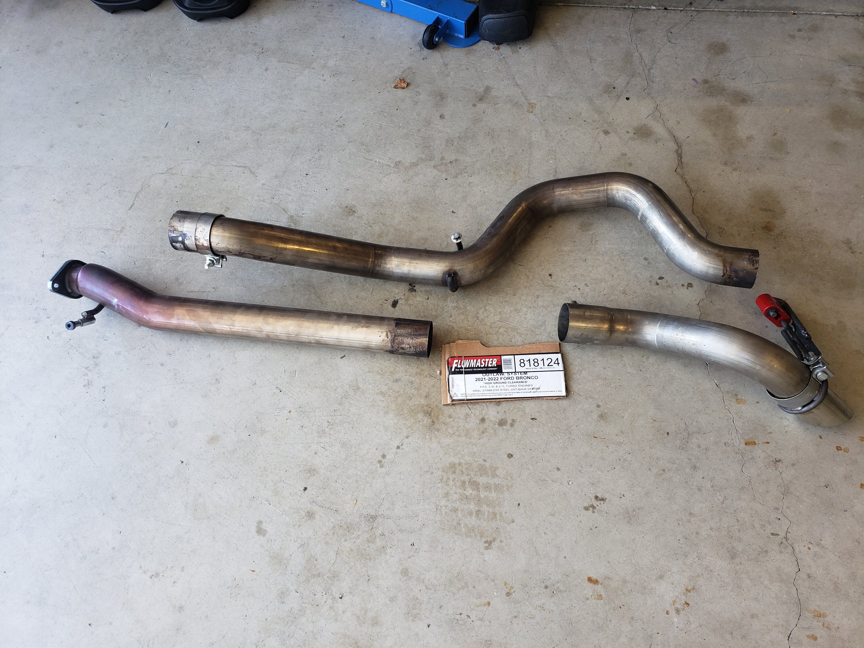 Ford Bronco Flowmaster Cat-Back Exhaust For Sale - So Cal - price drop to $200.00 20220611_105138