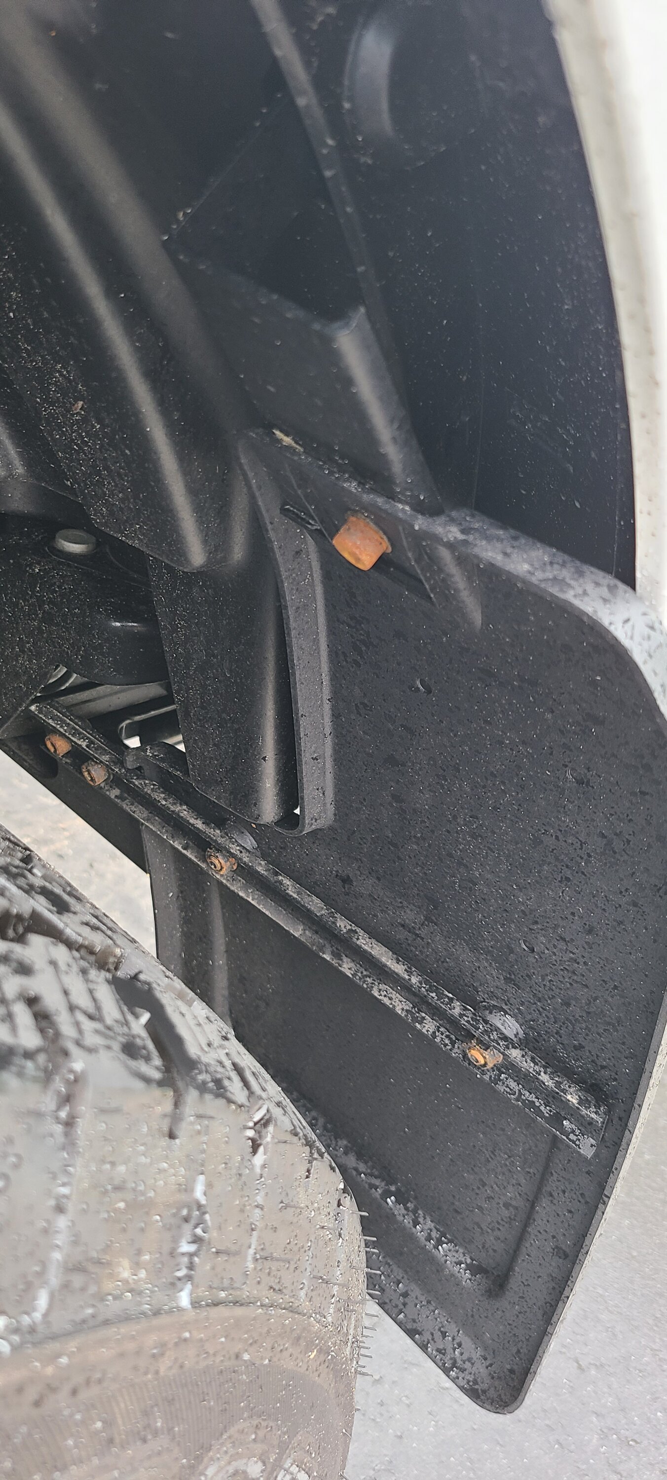 Ford Bronco Mabett Mud Flaps Fits Sasquatch set that accommodates factory rock rails or tube steps 20220718_154626