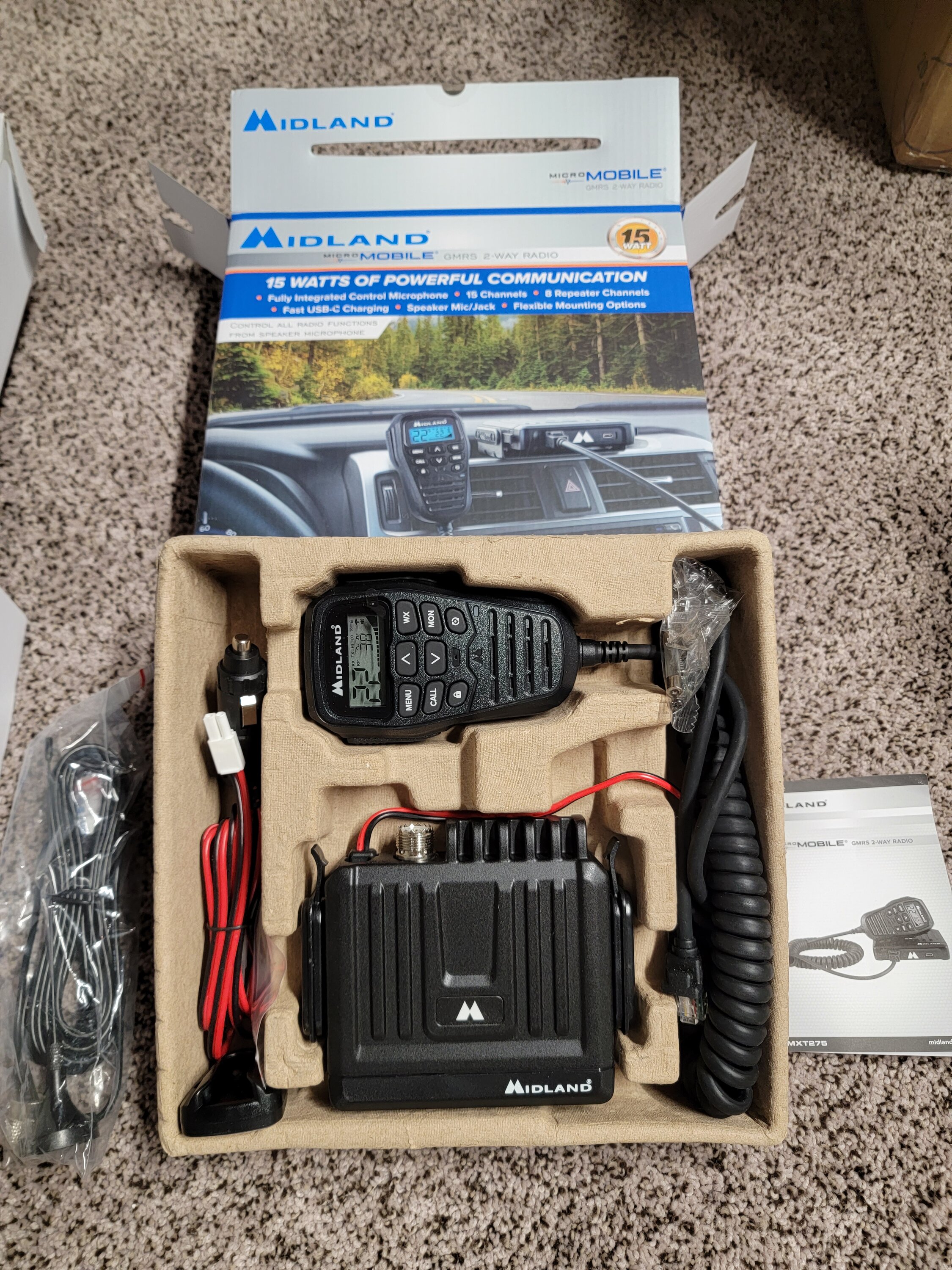 Ford Bronco 2 brand new, never installed GMRS Midland radios for sale. 20220806_141057