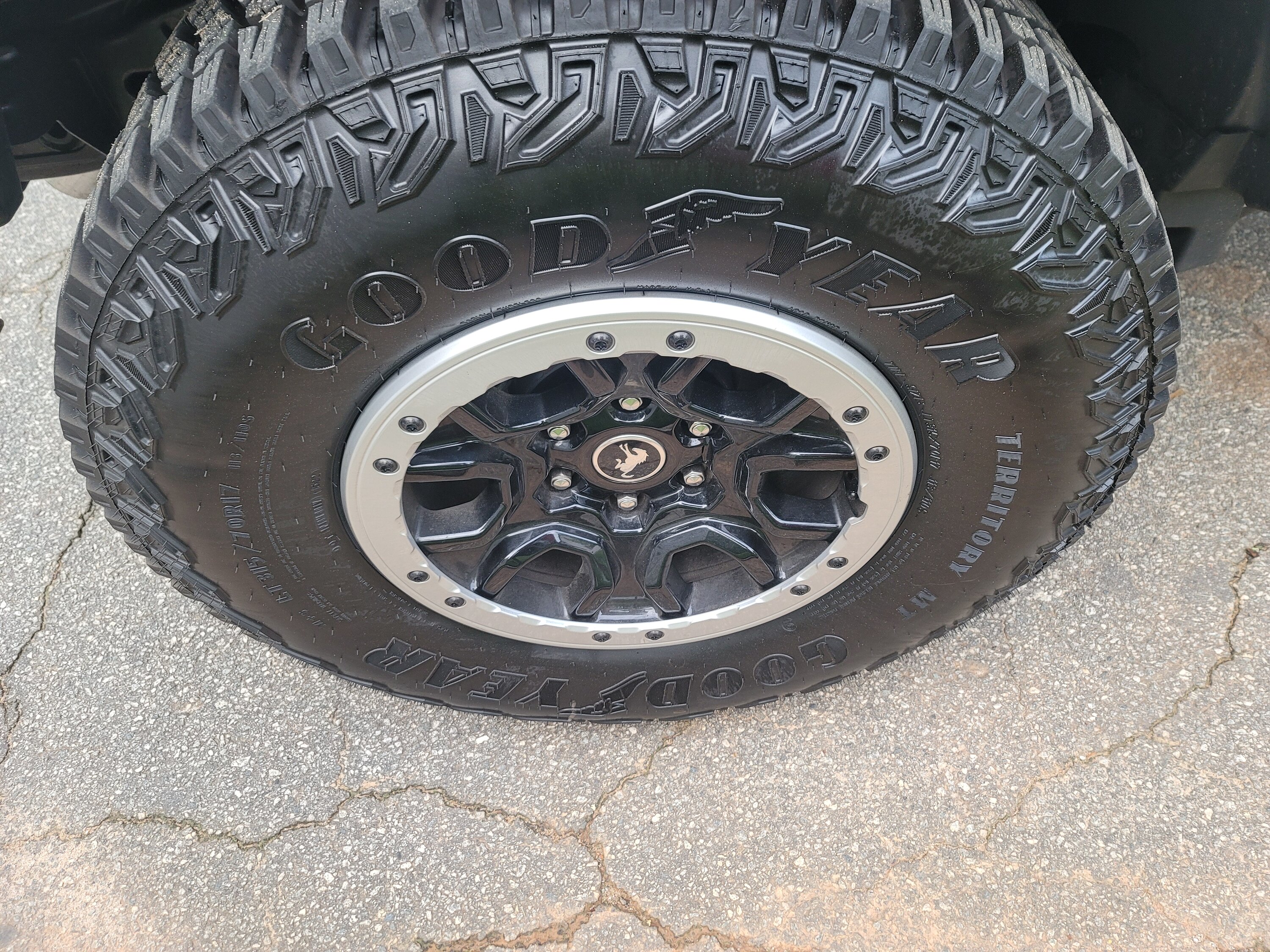 Ford Bronco Sasquatch Wheels and Tires - (Full Set Of 5) -- $1,800 20220811_080354