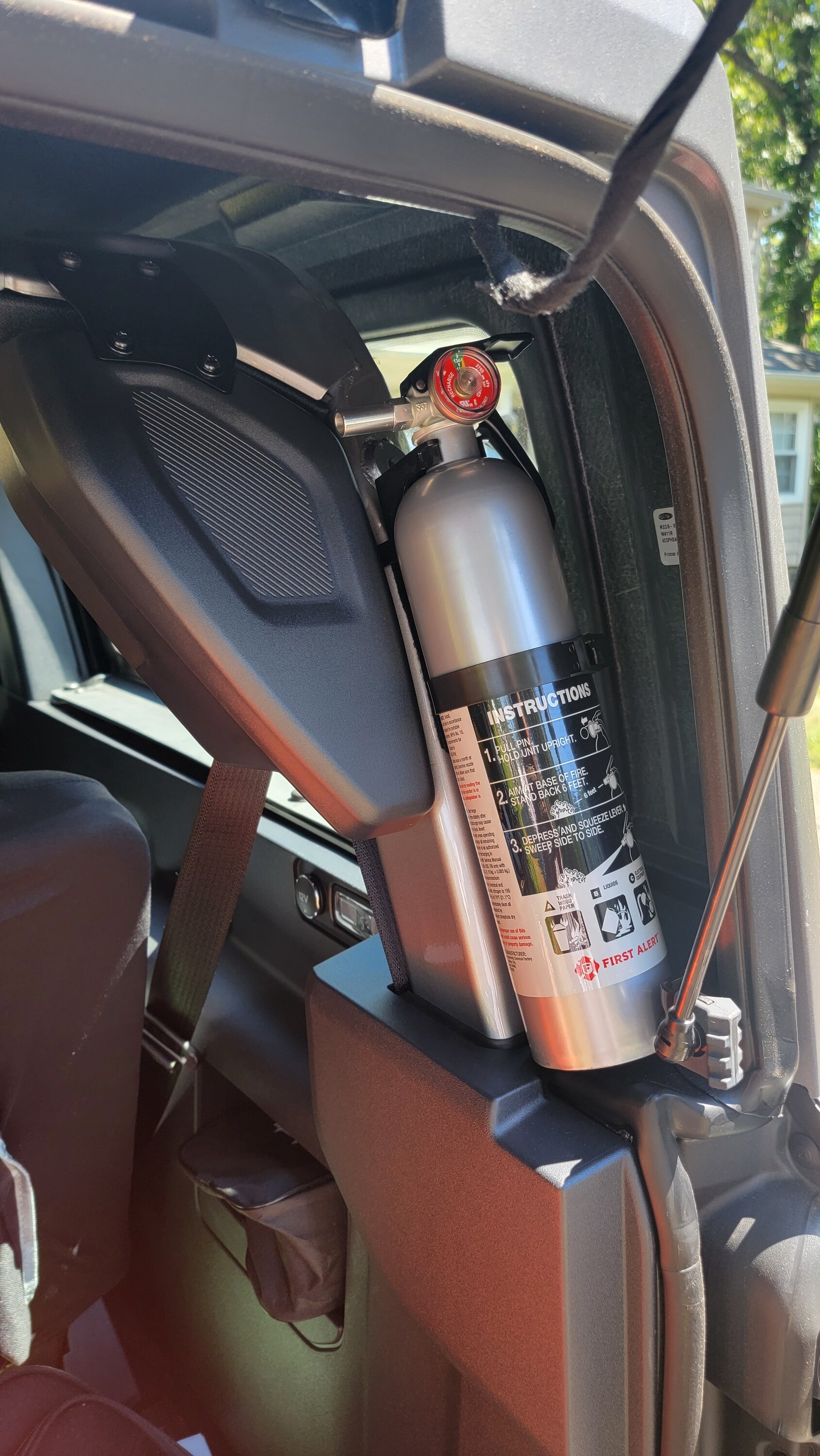 Ford Bronco Fire Extinguisher Mounting in the Bronco - Show Your Installs 4D242DB5-8038-435D-9EE5-687E44C65566