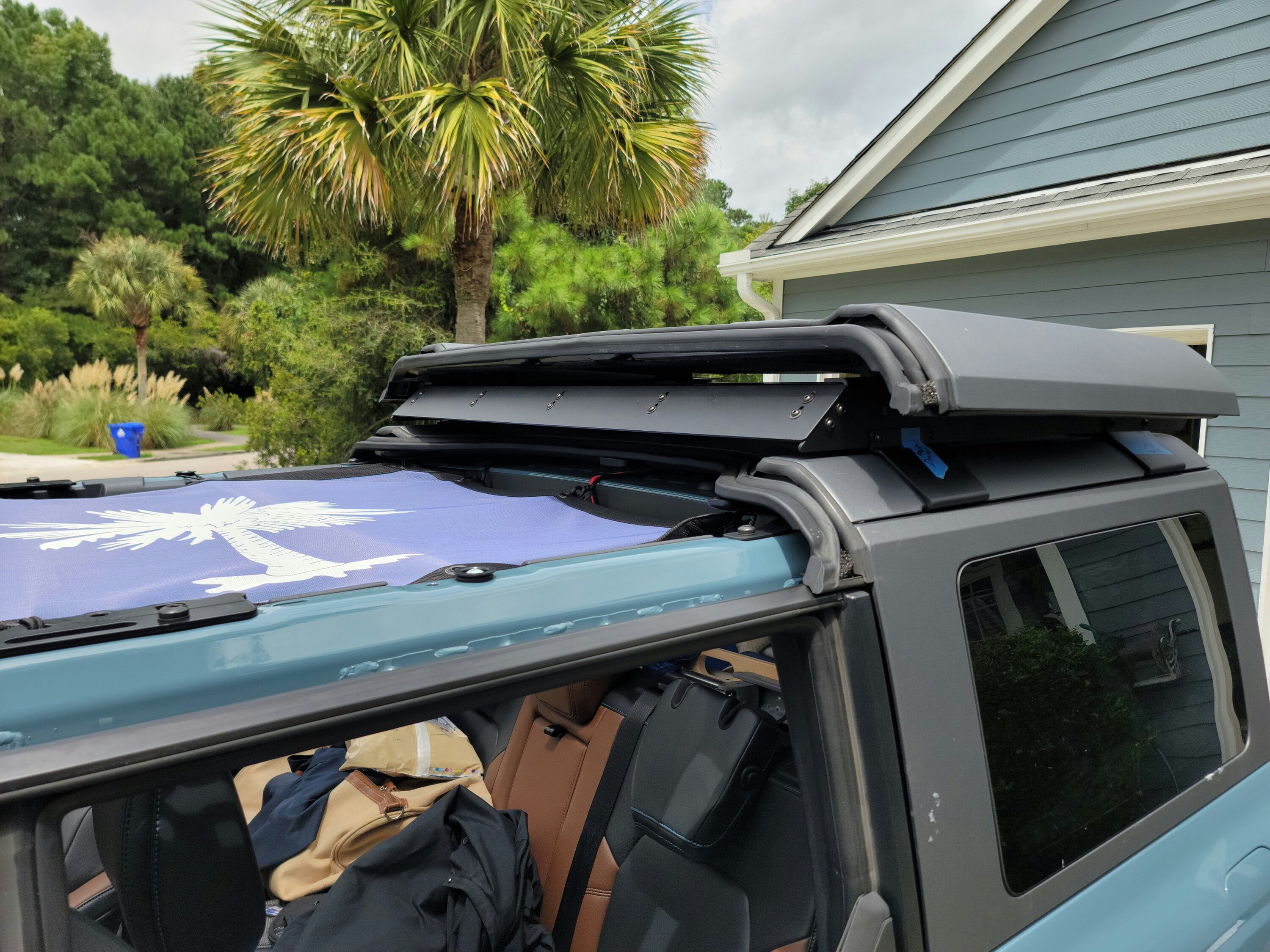 Ford Bronco Installed TrailRax "Half-Rack" on OBX 20220822_135214