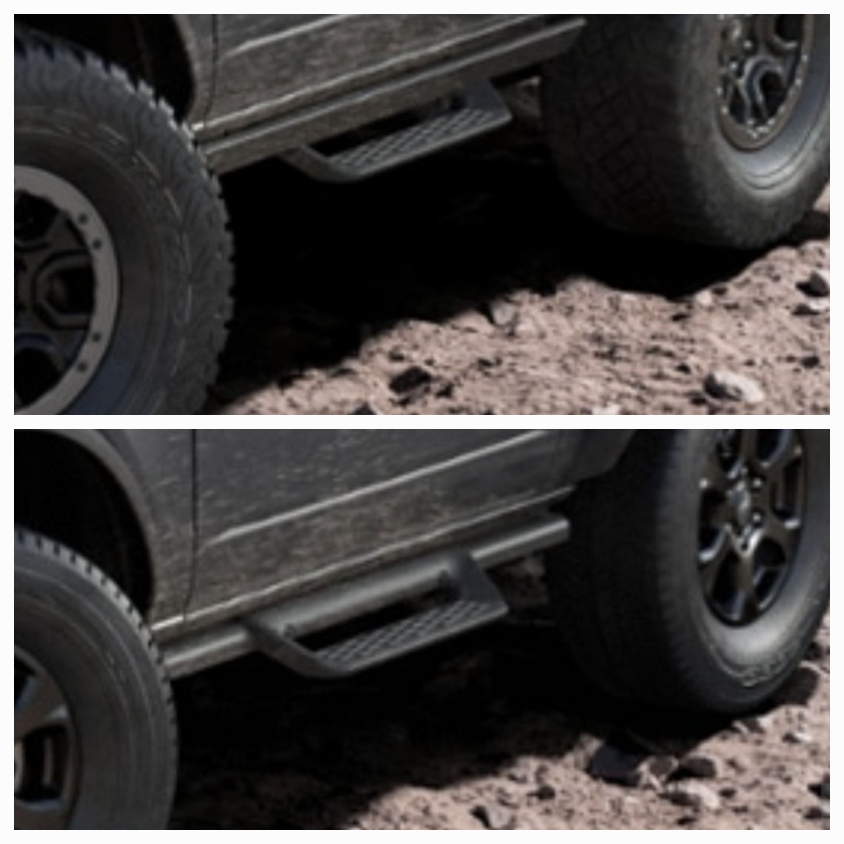 Ford Bronco Azure Gray Metallic 2023 Bronco (w/ new rock rails design) -- first look sighting 20220920_155439