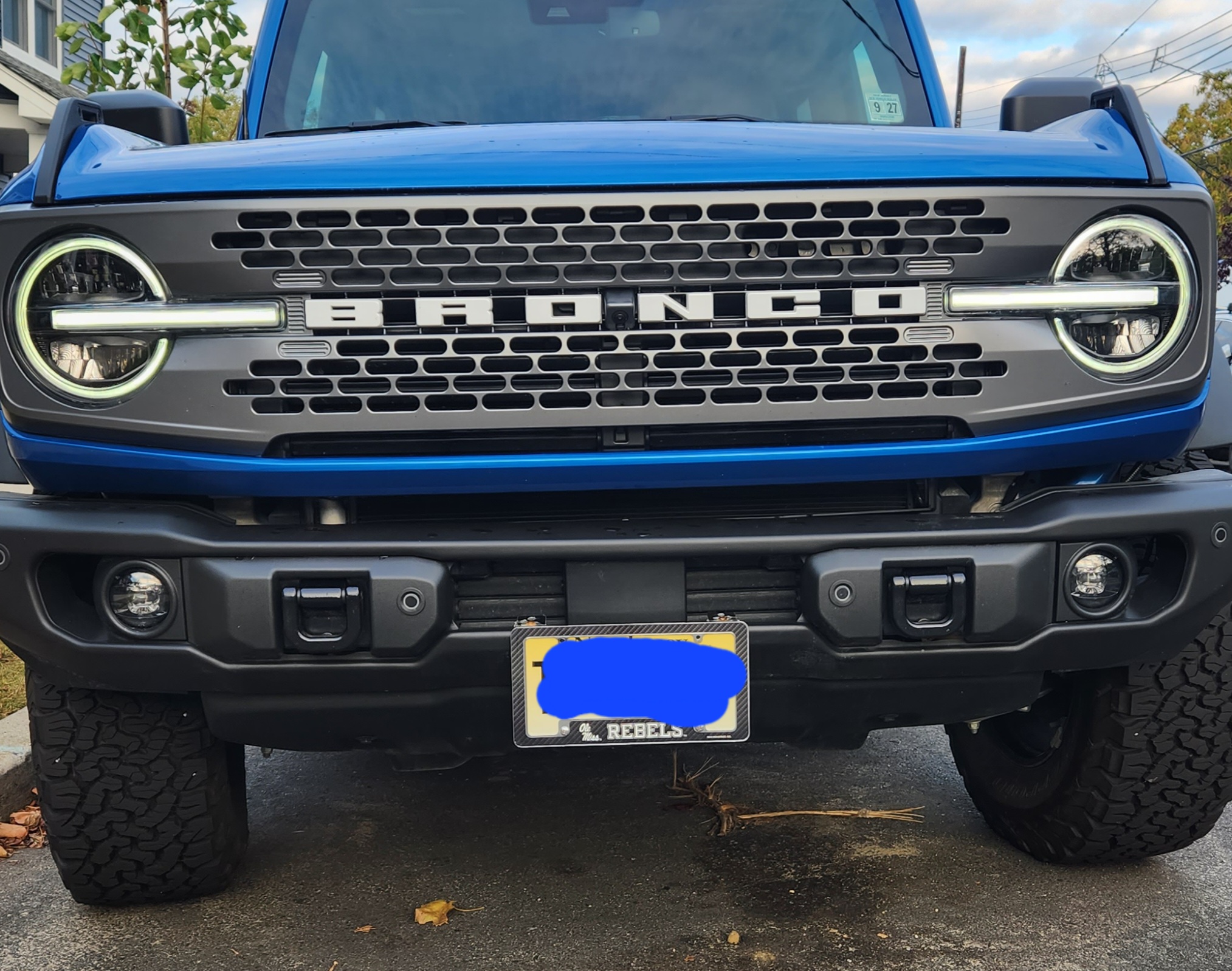 Ford Bronco Capable steel bumper license plate bracket (Heritage Bronco)- NO DRILLING required 20221018_074847