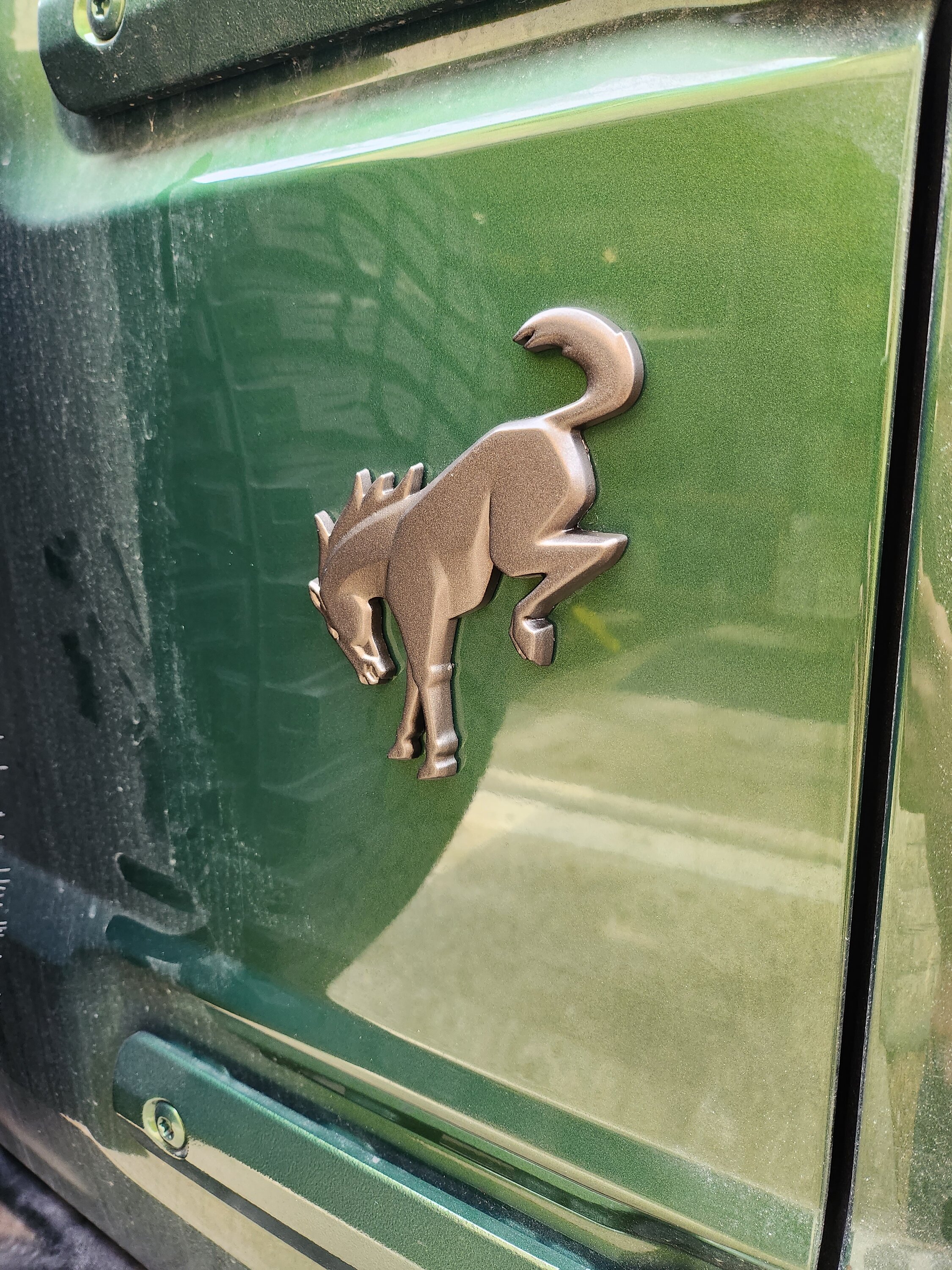 Ford Bronco Bronze Grille Lettering & Bronze Rear Emblem Overlay Kits for 2021+ Bronco 20230212_161107