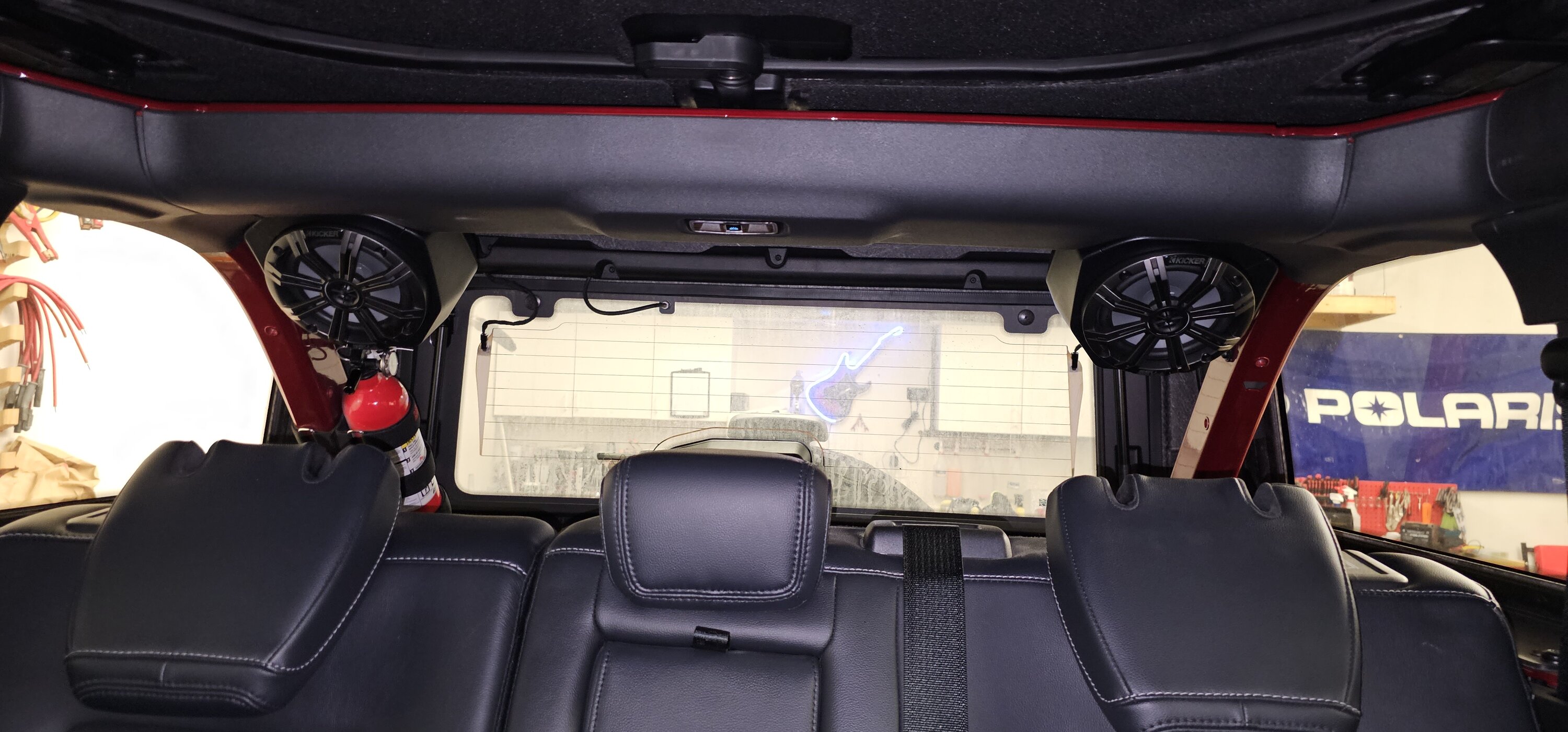 Ford Bronco Installed - SSV Works rear pods w/ Kicker speakers 20230216_125349