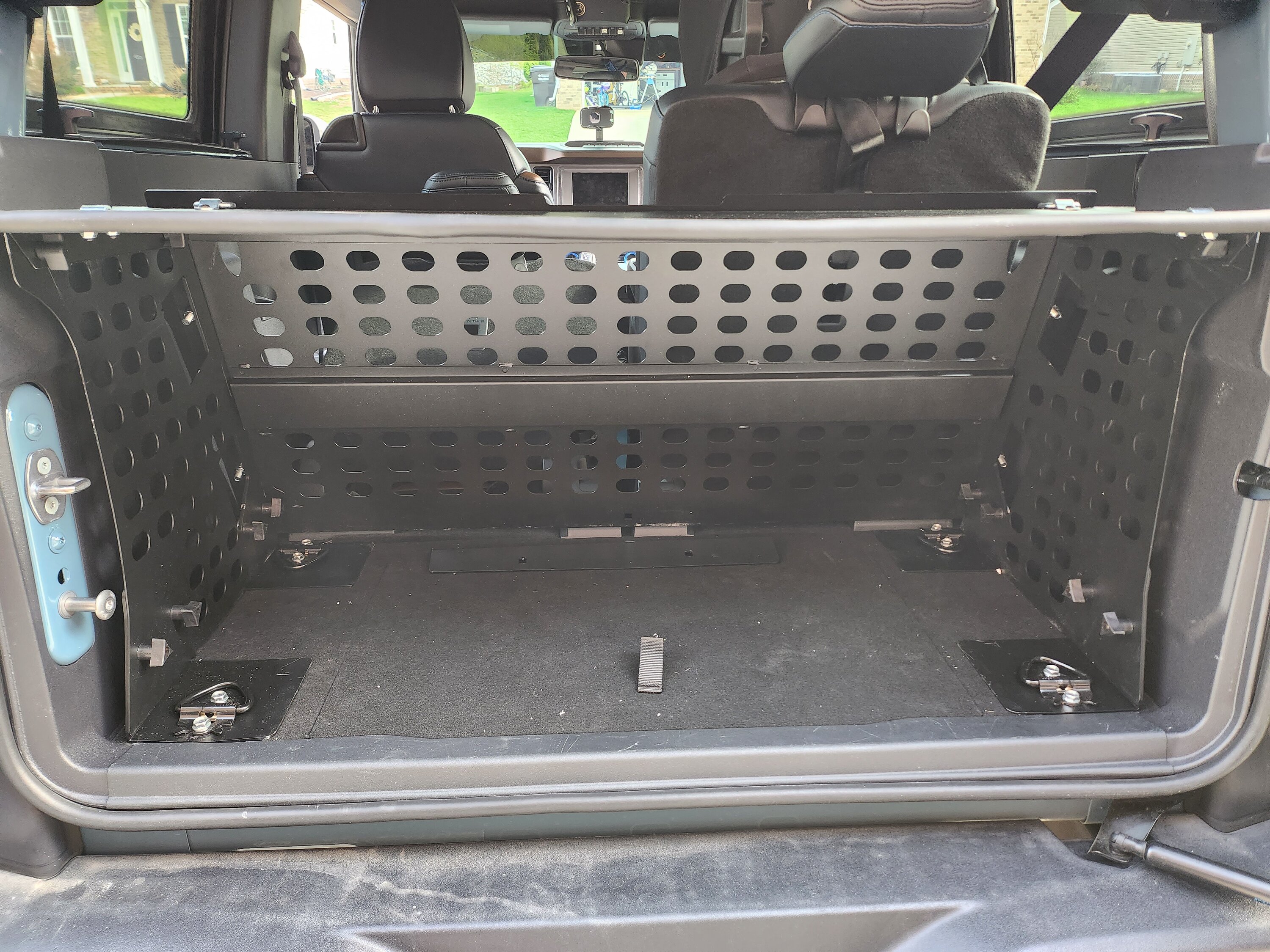 Bronco Stinger tailgate sub installed, Stinger 700w amp install under driver seat with pics, 6.5 Mabett rear Kickers 20230301_160122