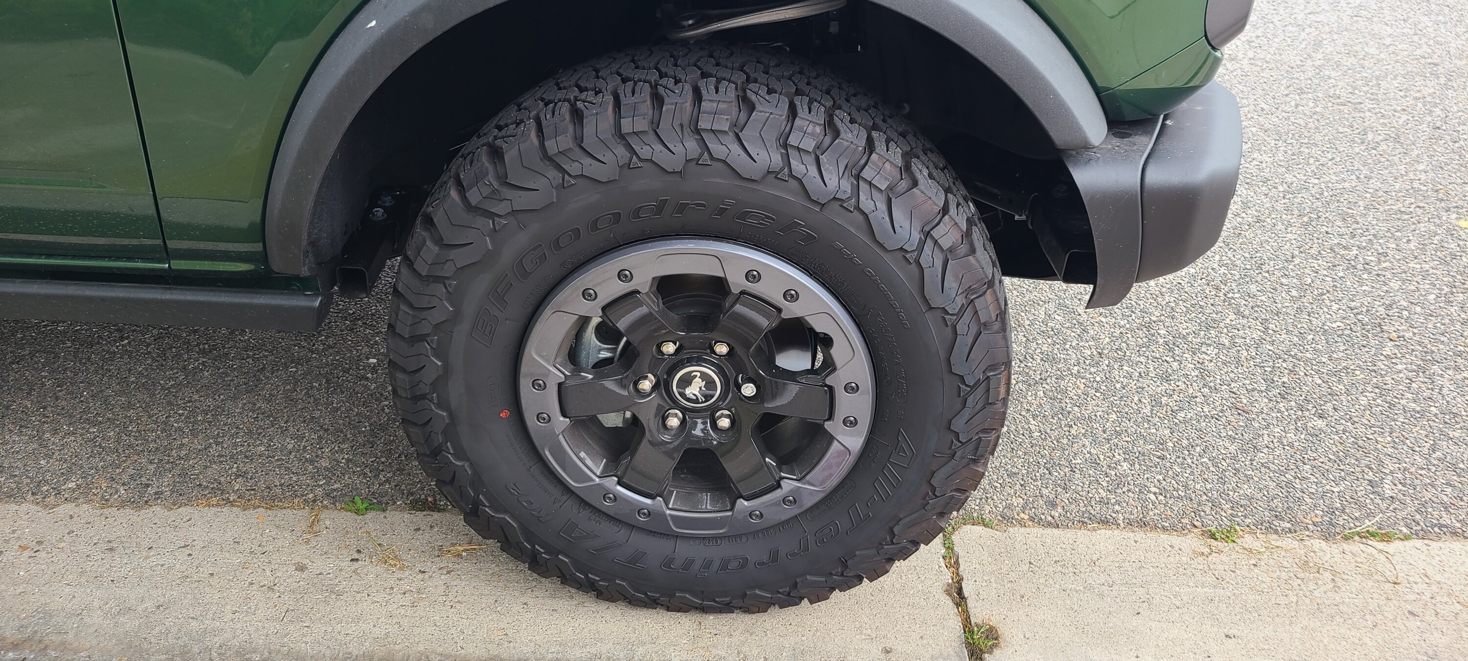 Ford Bronco Badlands Optional Wheels & Tires, Beadlock Capable - 33" BFG KO2 - $1200 20230614_083848