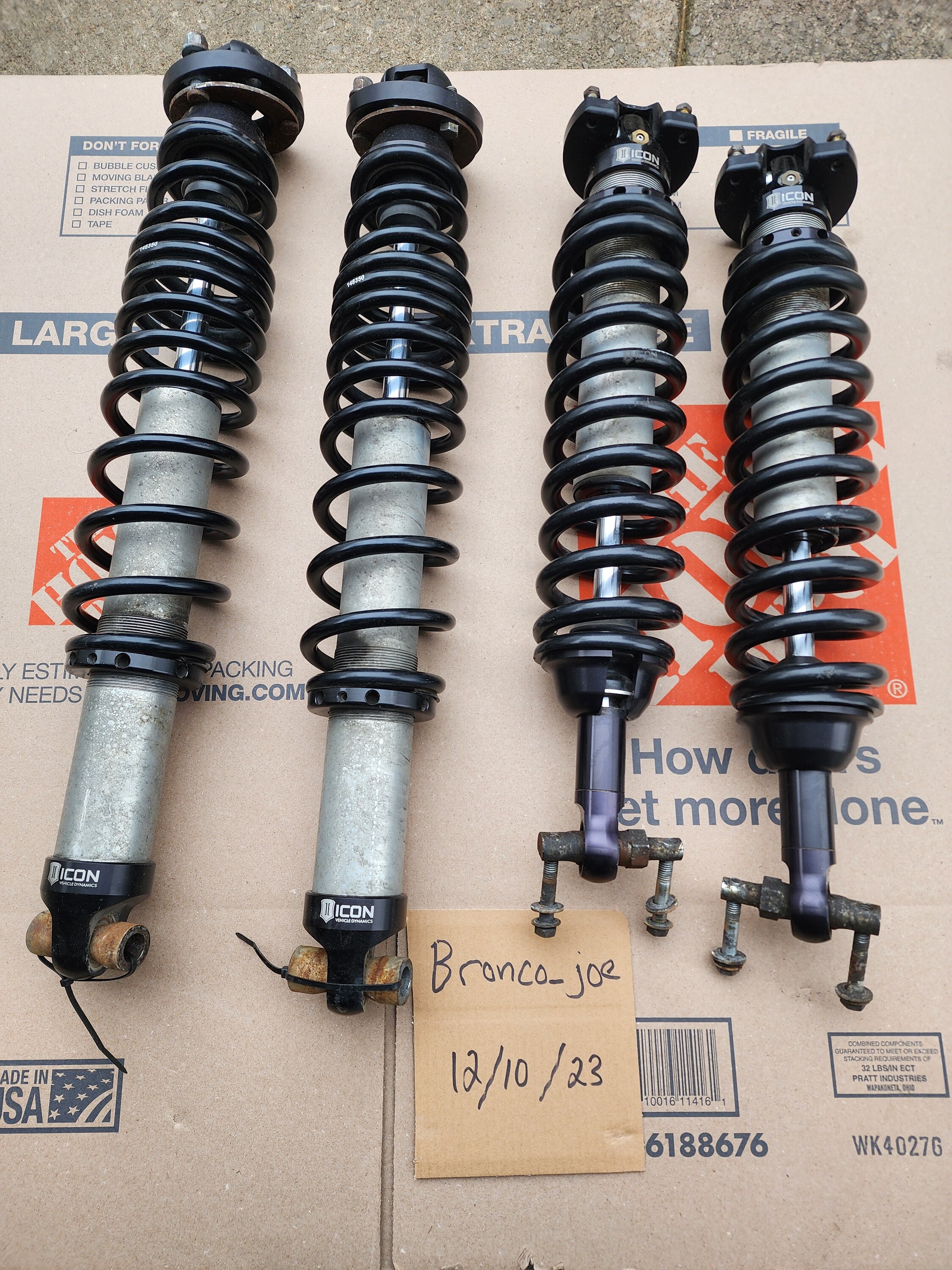 Ford Bronco Icon Coilovers $1800 20231210_142322