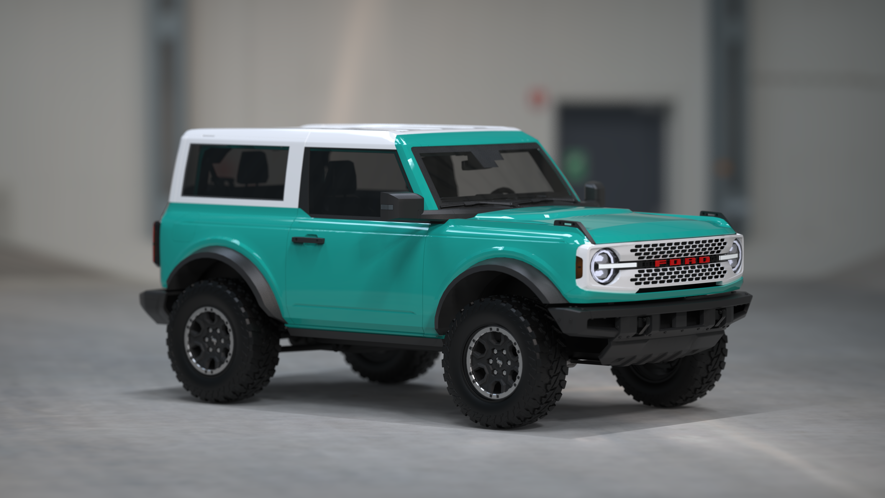 Ford Bronco 2024 Bronco Colors Predictions - Rendering Previews 2024 Turquoise