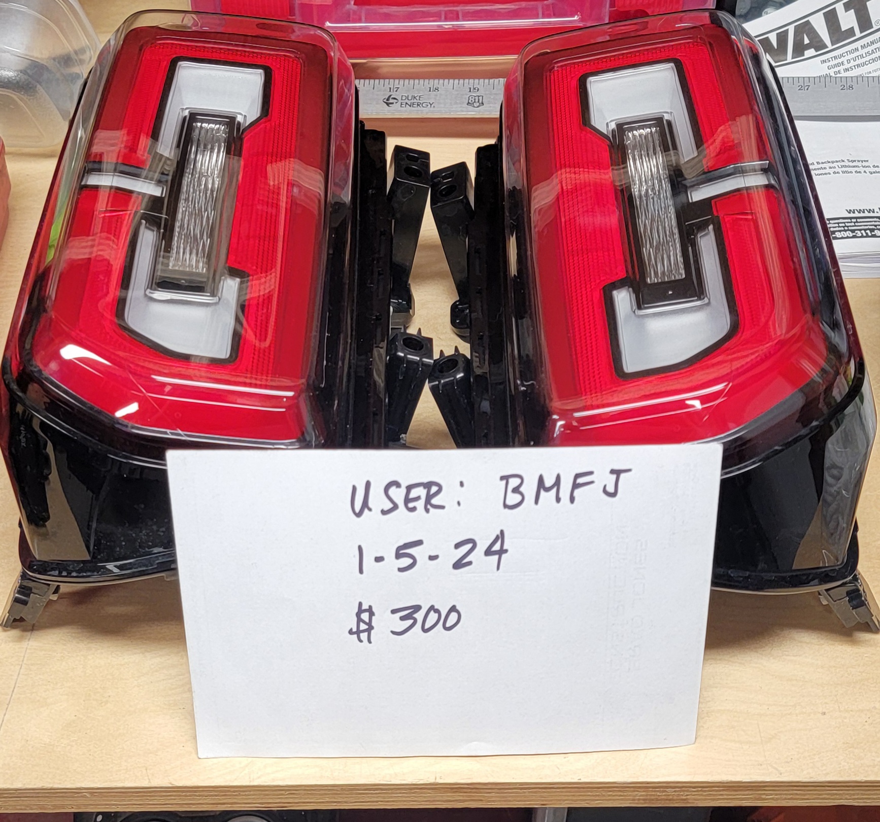 Ford Bronco 2023 Bronco oem led tail lights $300 or best offer..plus i will throw in a bunch of extra takeoff parts to the buyer 20240105_145745