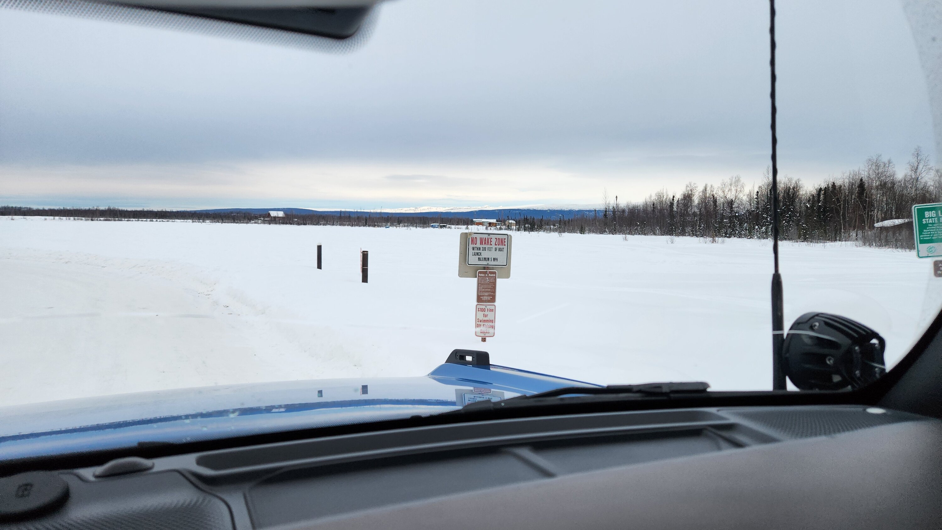 Ford Bronco Frozen Alaskan lake, 82 MPH, ice race track 20240106_151404