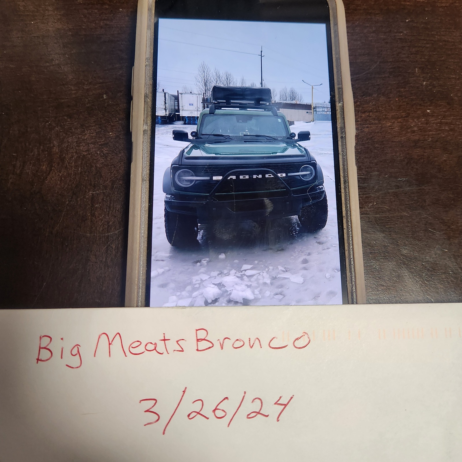 Ford Bronco PRICE DROP!!!  2023 Eruption Green Wildtrak Hoss 3.0 with SWAYBAR  disconnect 20240326_204400