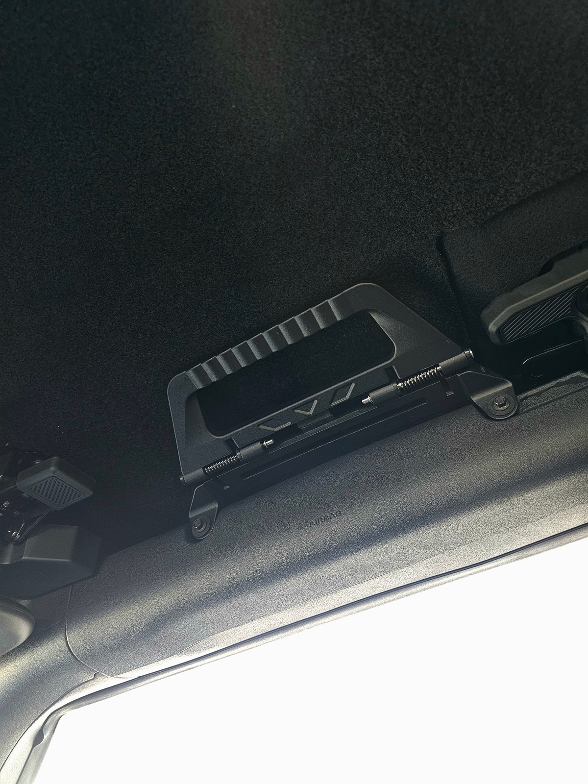 Ford Bronco Folding Aluminum Grab Handles Installed 20240507_084404