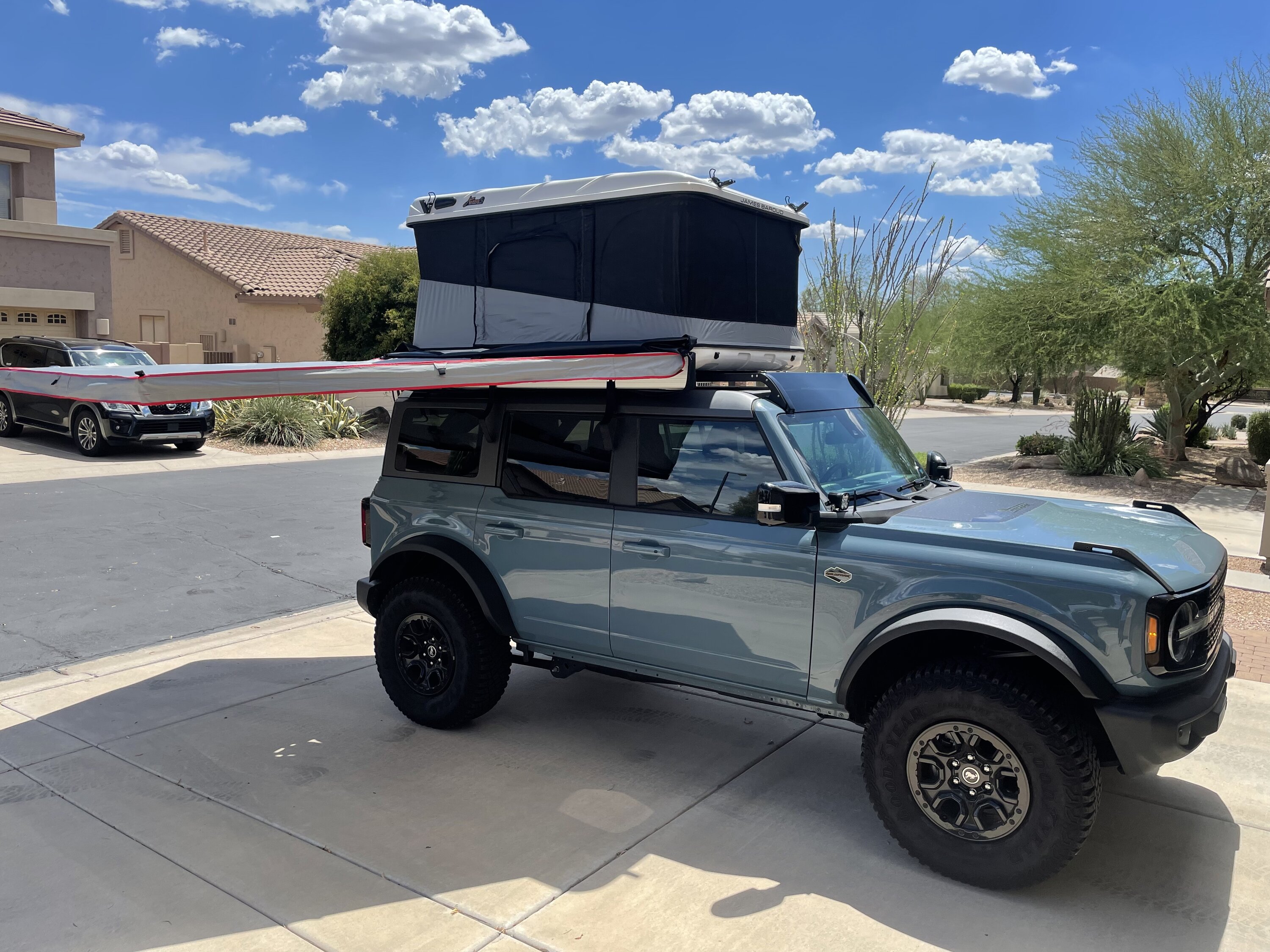 Ford Bronco Let's see your roof-top Tents and camping setups! passenger passthru and air connector