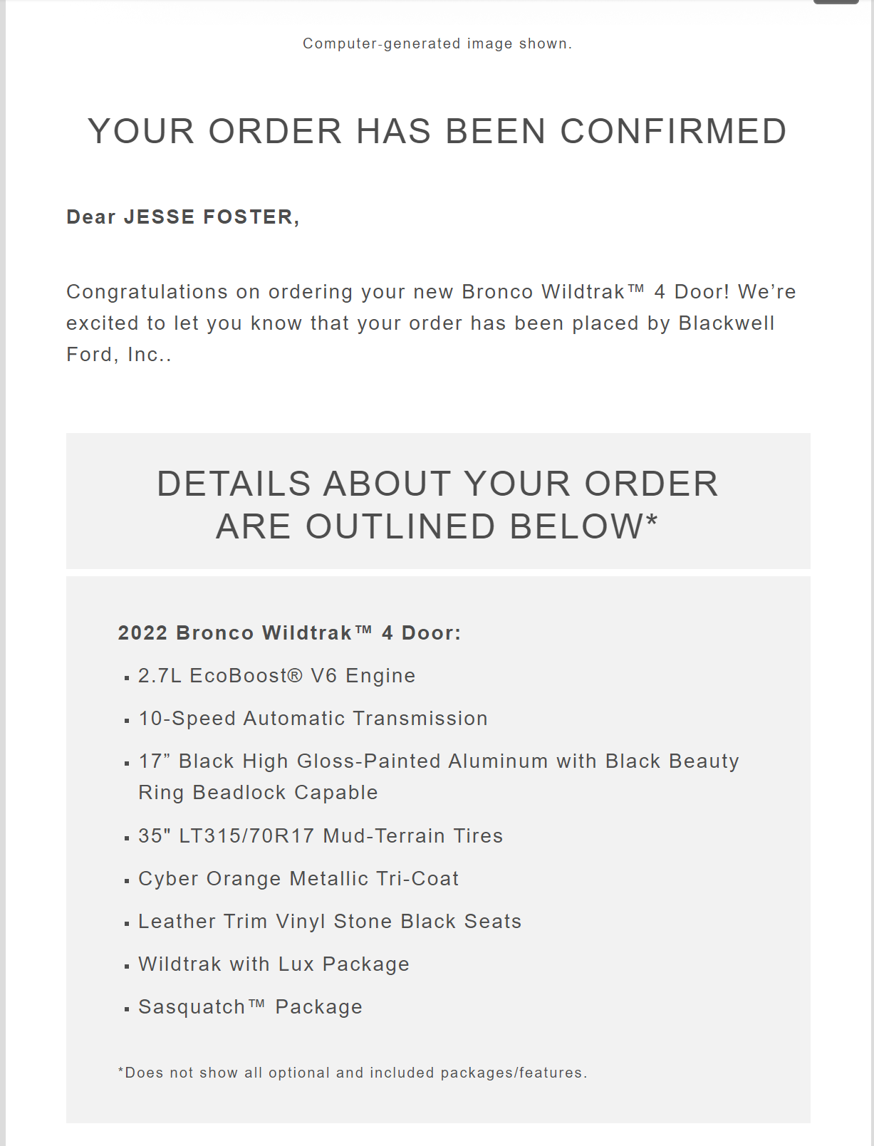 22 Bronco Order Confirmation Email.PNG