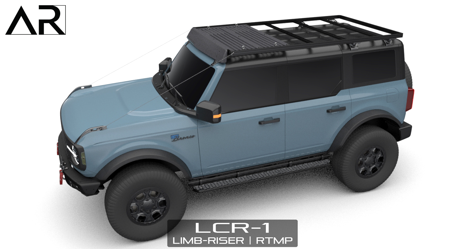 Ford Bronco AR | BRONCO Modular Roof Rack for 2-Door and 4-Door 2501-13 - LCR-1 Bronco - RTMP_Limb-Riser