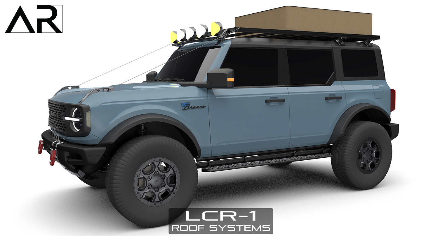 Ford Bronco AR | BRONCO Modular Roof Rack for 2-Door and 4-Door 2501 - LCR-1 Bronco - 1s