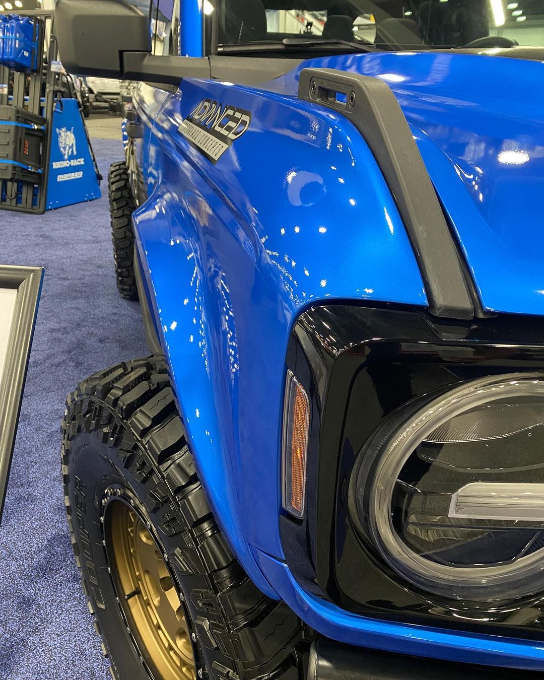 Ford Bronco Doetsch Off-Road | ADV Advanced Fiberglass Concepts | Rhino Rack | RPG | Road Armor Bronco Builds at SEMA 2021 PXL_20211102_184631607