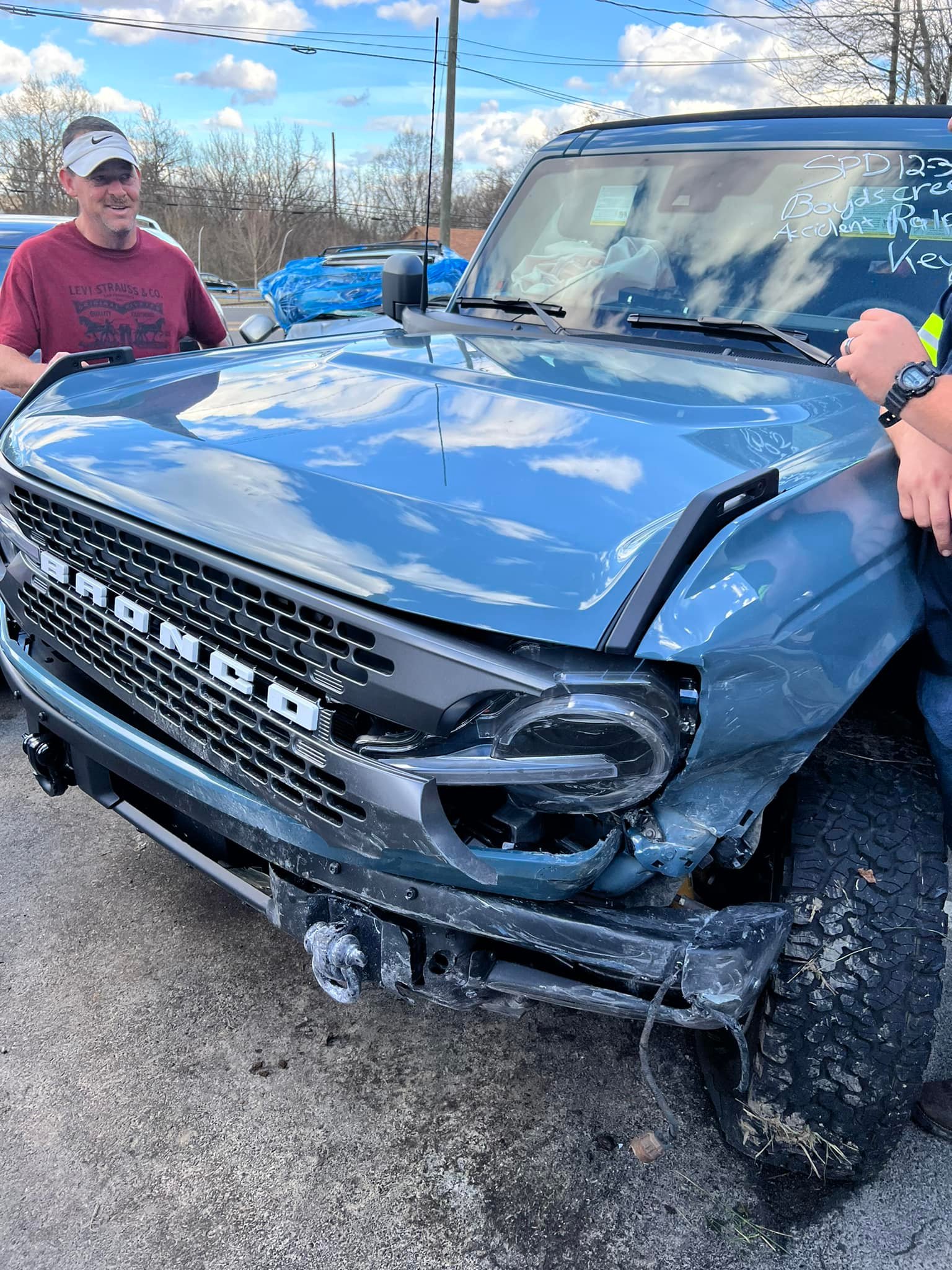 Ford Bronco Bronco totaled in head-on collision accident, but you should see the other guy! [Updates From Owner] 271176800_10224439969445615_7516300617103994641_n