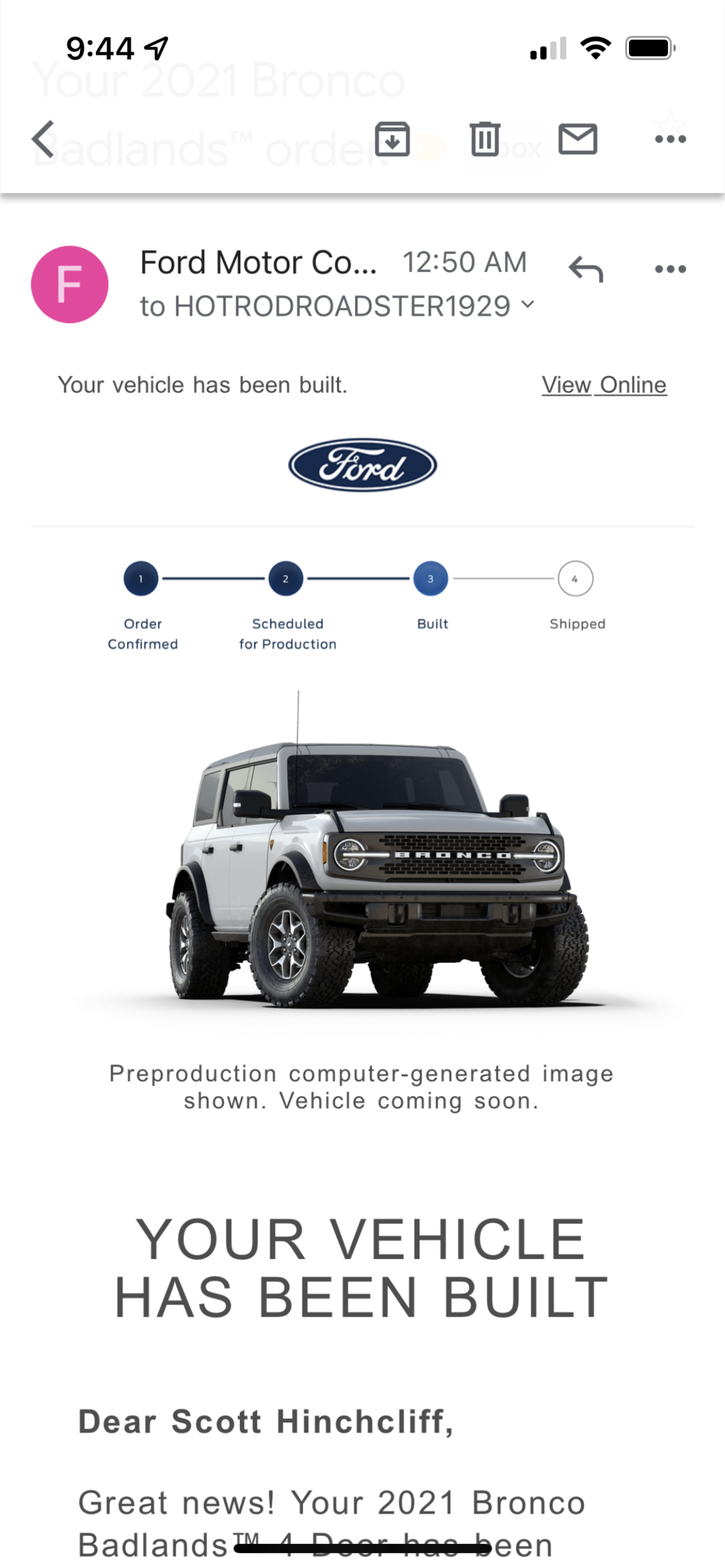 Ford Bronco *** DIRT MOUNTAIN Broncos - Built, Shipped, Delivered Tracker*** giphy