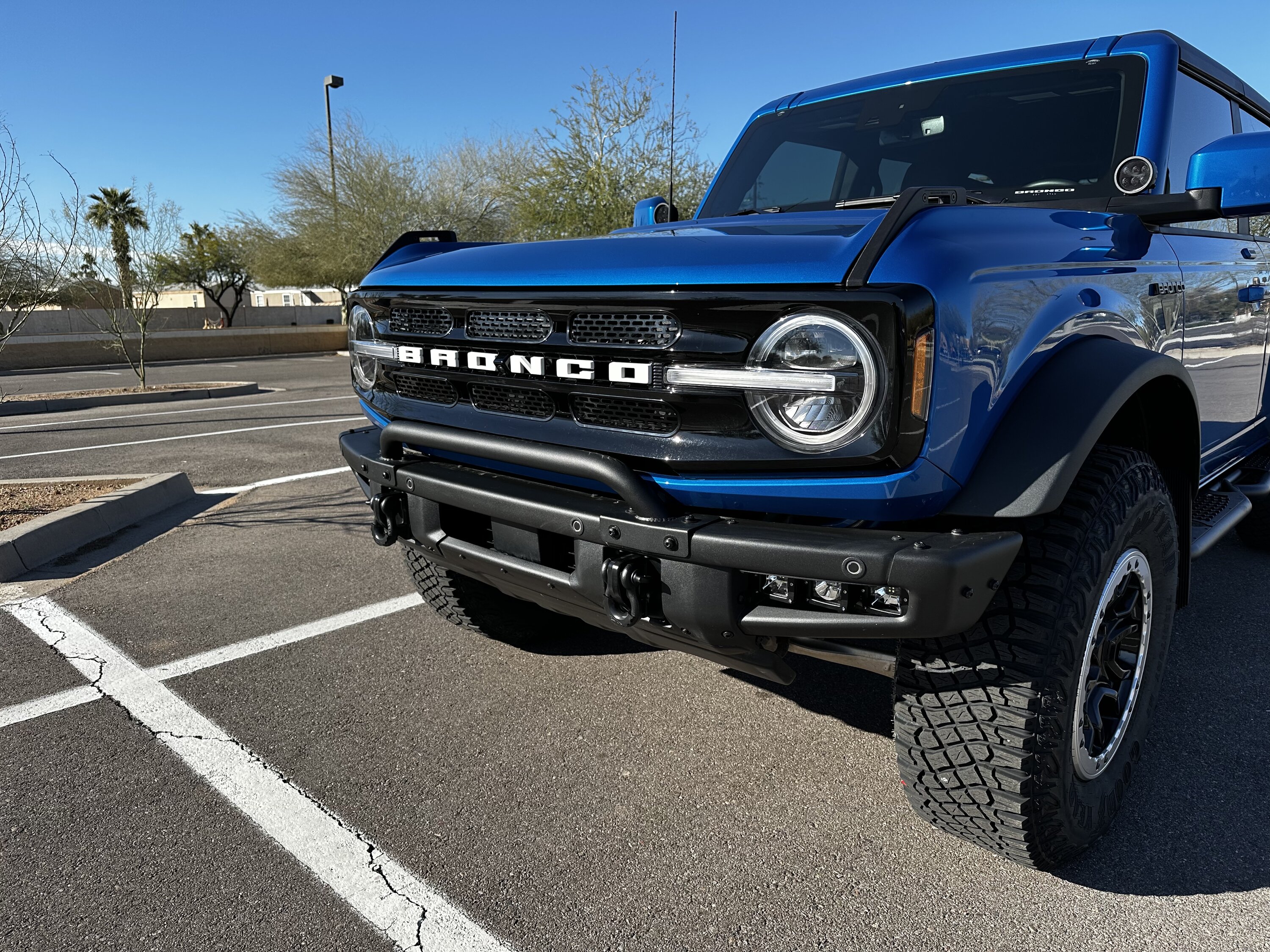 Ford Bronco Mesh grill inserts installed on Big Bend 4222557A-FA79-49F0-8F8E-C7A388D2FEED