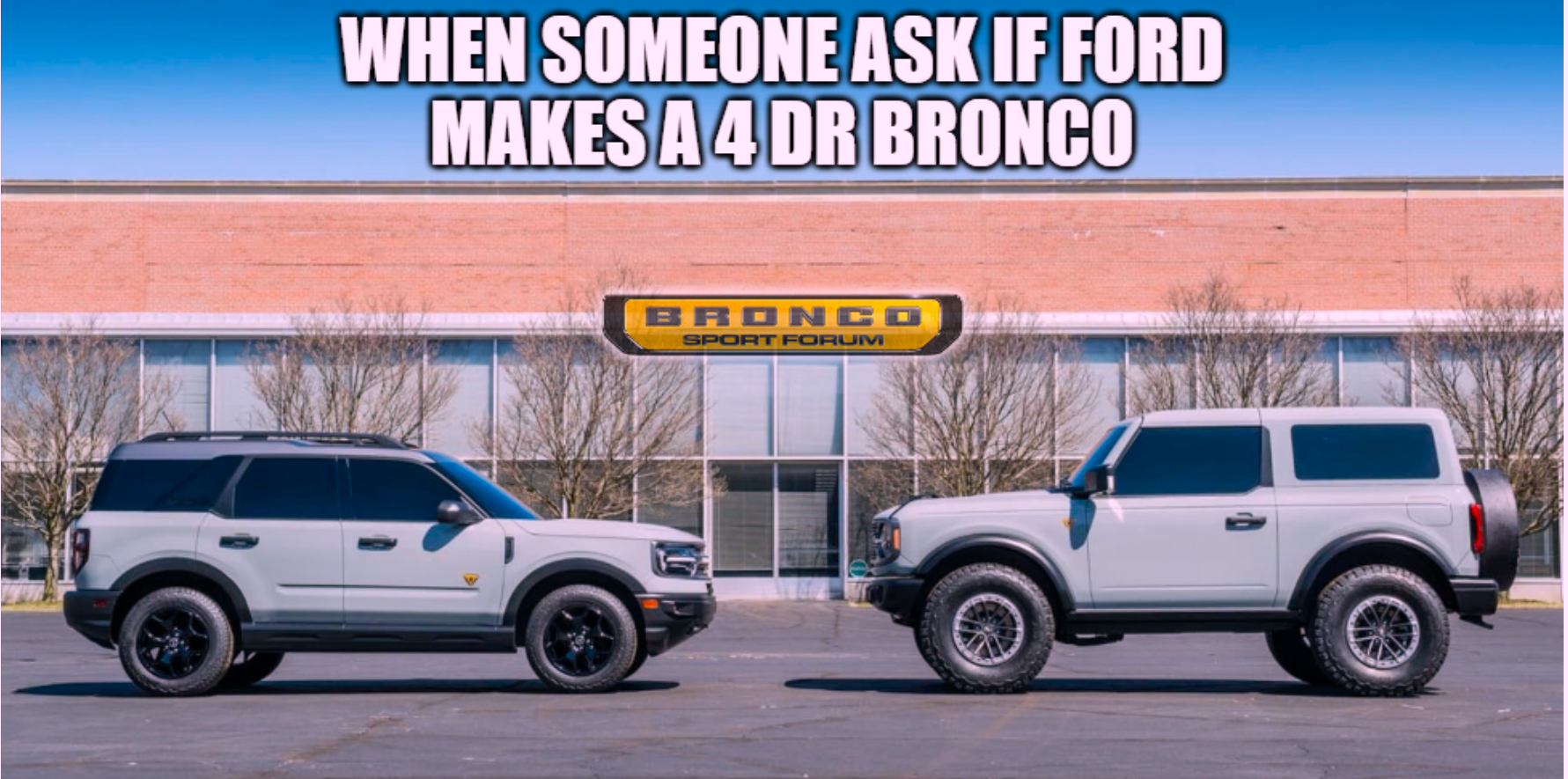 Ford Bronco 2dr vs 4dr 4dr Bronco