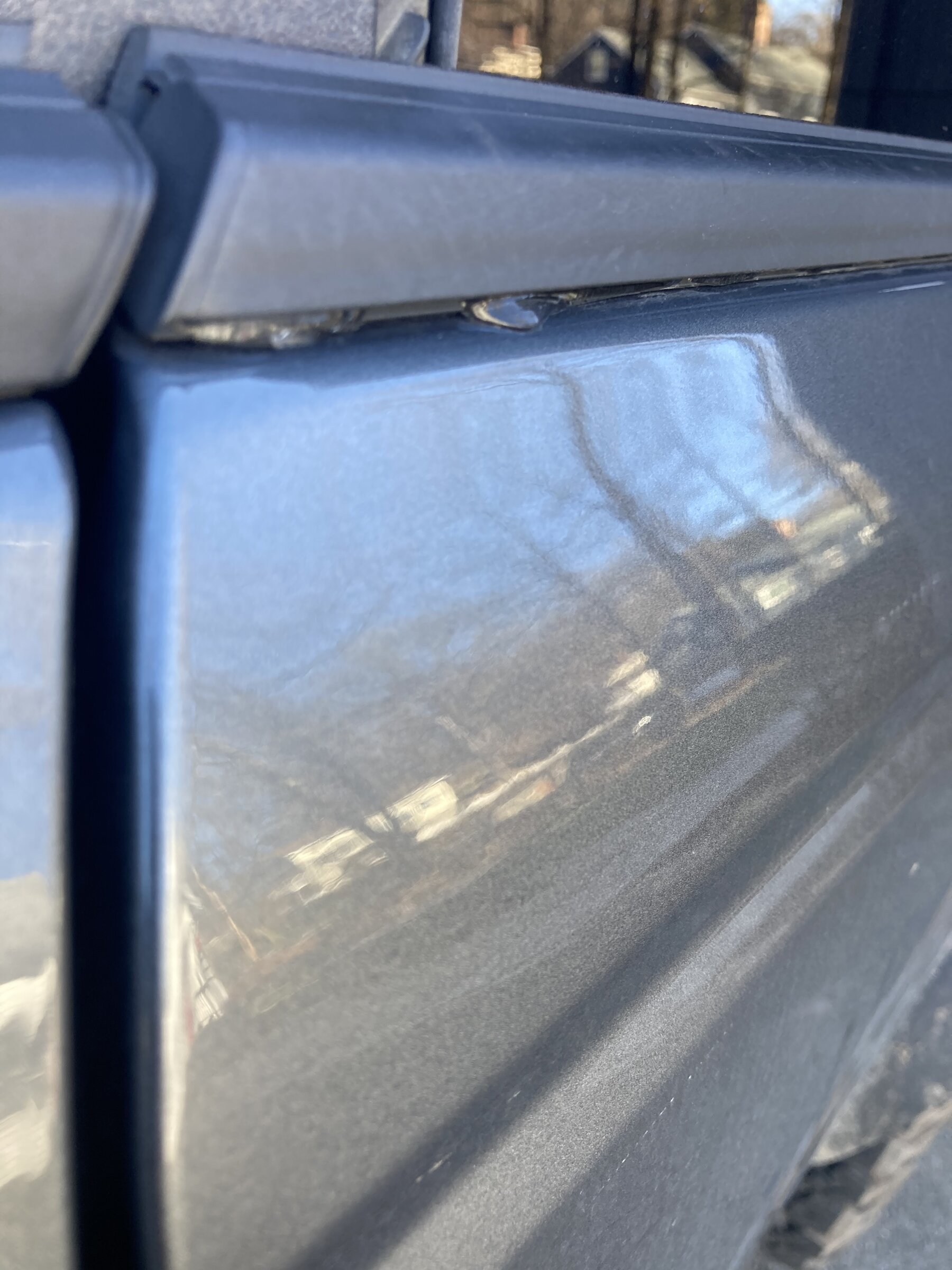Ford Bronco Rear door dents from ice buildup 1641318008109