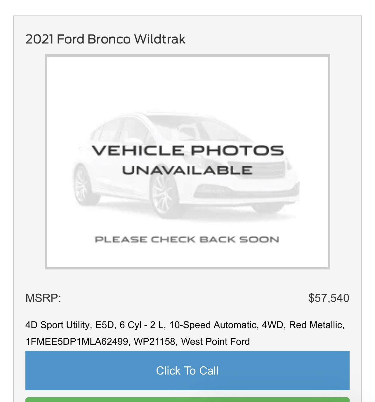 Ford Bronco 1st Demo Bronco showed up today! 5F39FE73-CAF7-4A68-854A-66503295C173