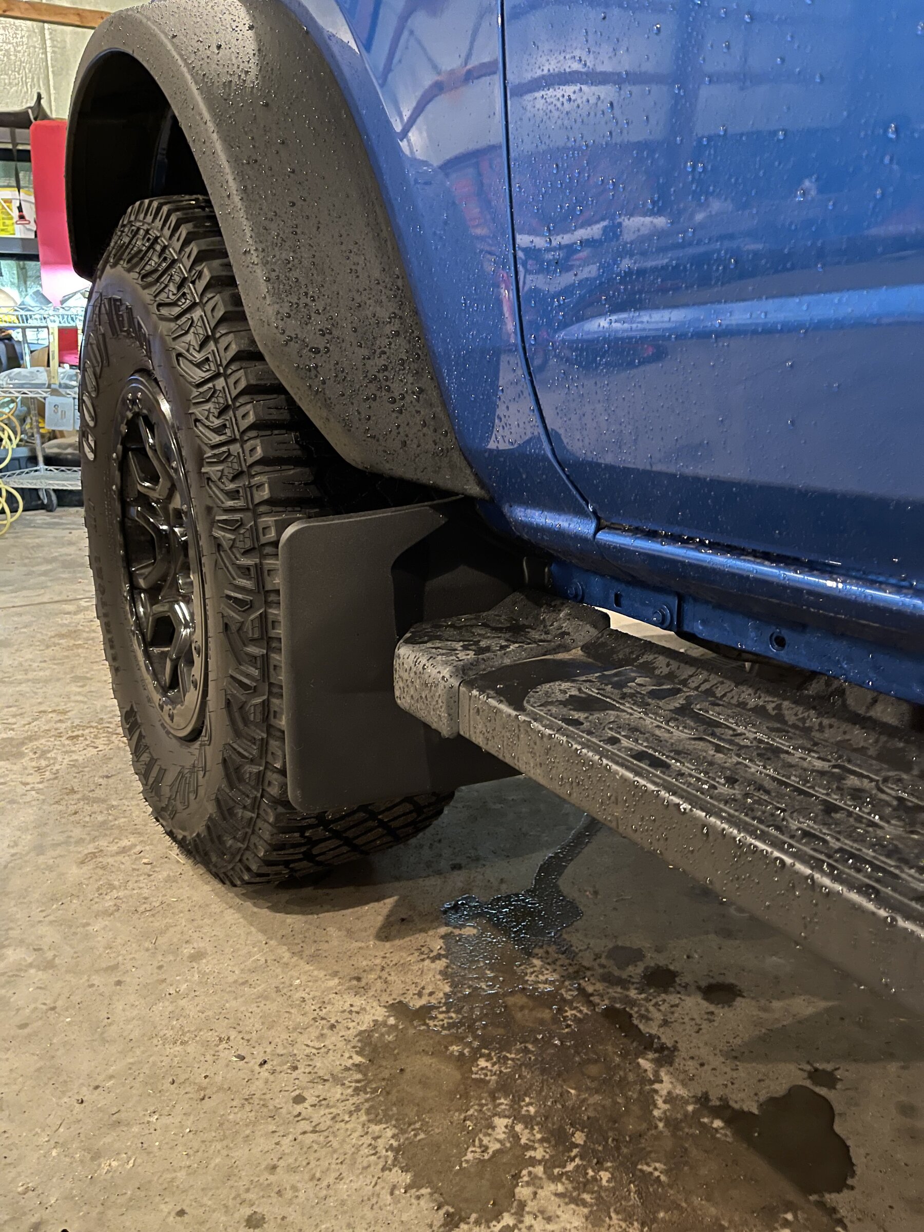 Ford Bronco Weather Tech Mud Flaps for Wildtrack installed 5F4FD363-9E2B-4622-B717-3C55BC3F931D