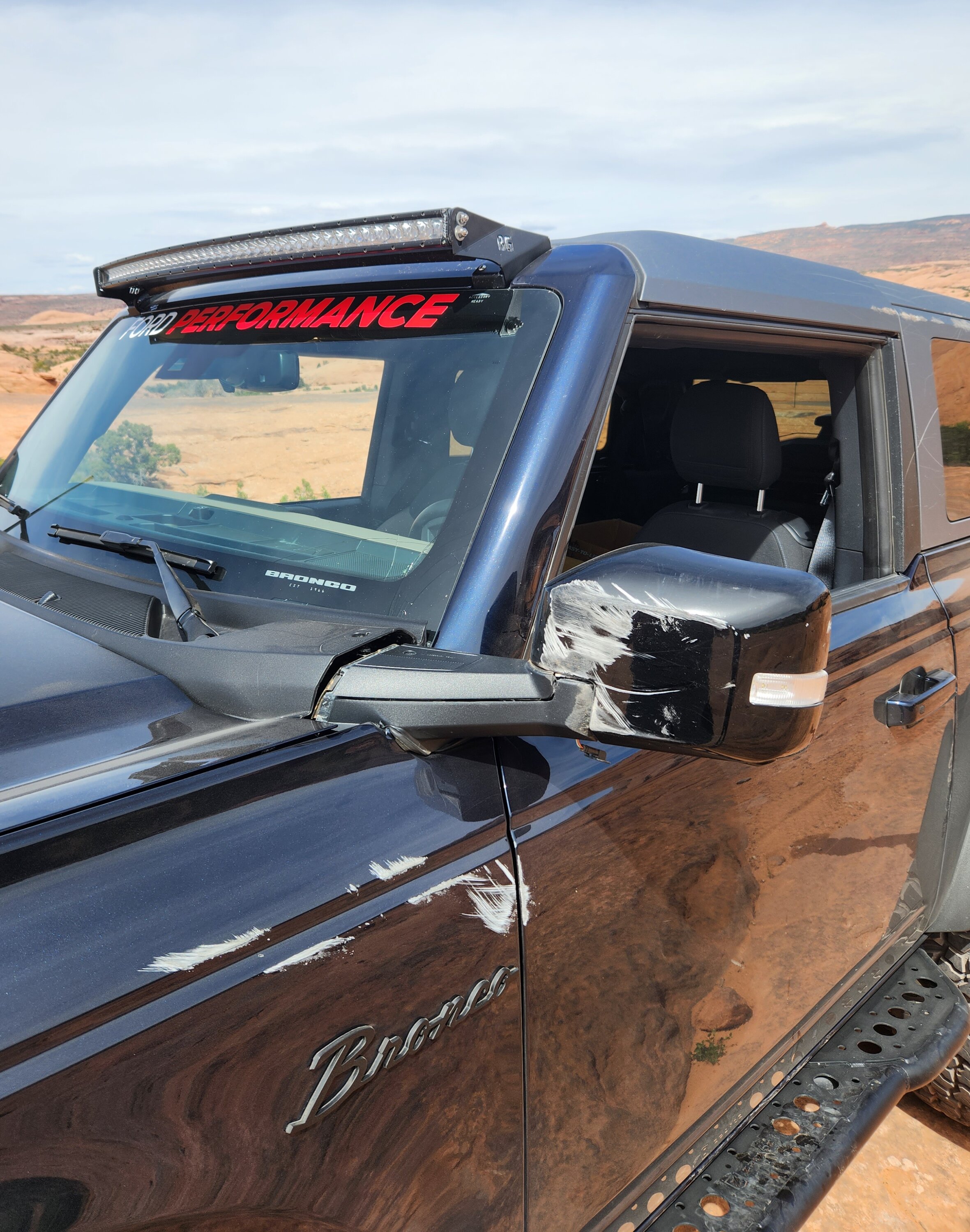 Ford Bronco 2 Door Sasquatch Wildtrak takes on Moab Round 2 7 Hells Revenge