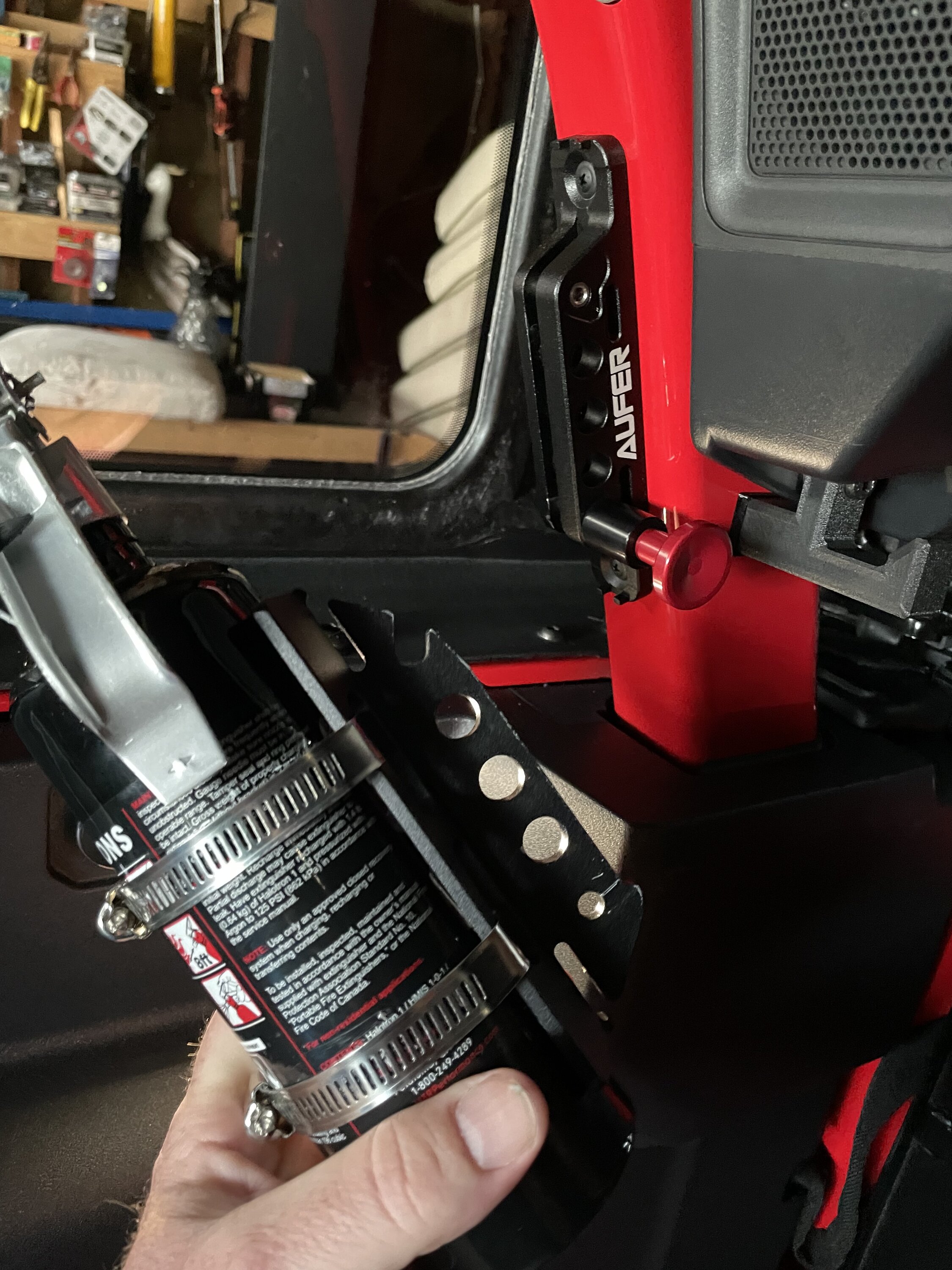 Ford Bronco Fire Extinguisher Mounting in the Bronco - Show Your Installs 59E34ECC-4ADE-4C44-A017-C0DB00BE42CD