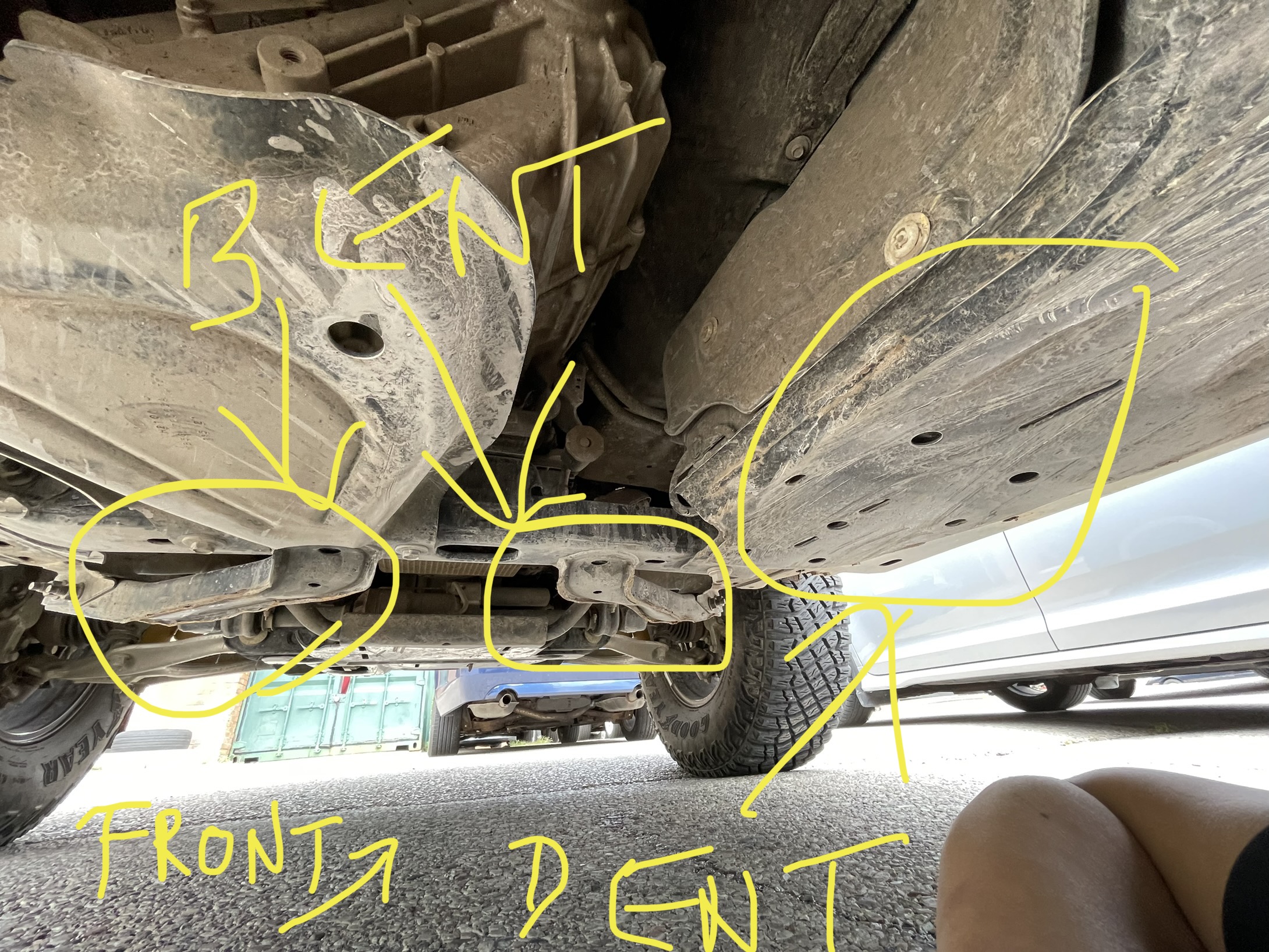 Ford Bronco Went to a technical trail. Did I do damage to my underside? 899D5BF6-BBD9-4AD4-AA83-D67AA292AE78