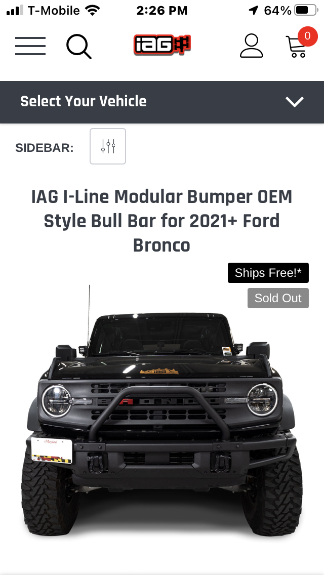 Ford Bronco Bull Bar for 2021+ modular bumper 93204F3E-400A-4911-A7C1-06C0D35ACFD1