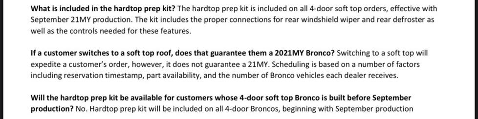 Ford Bronco 6/25 Email & FAQ: Modular Hardtops Delayed Until 2023MY | Price Protection Extension | Free Hardtop Prep Kit 96F5928E-A11E-40E5-A9FC-1076B096C5E1