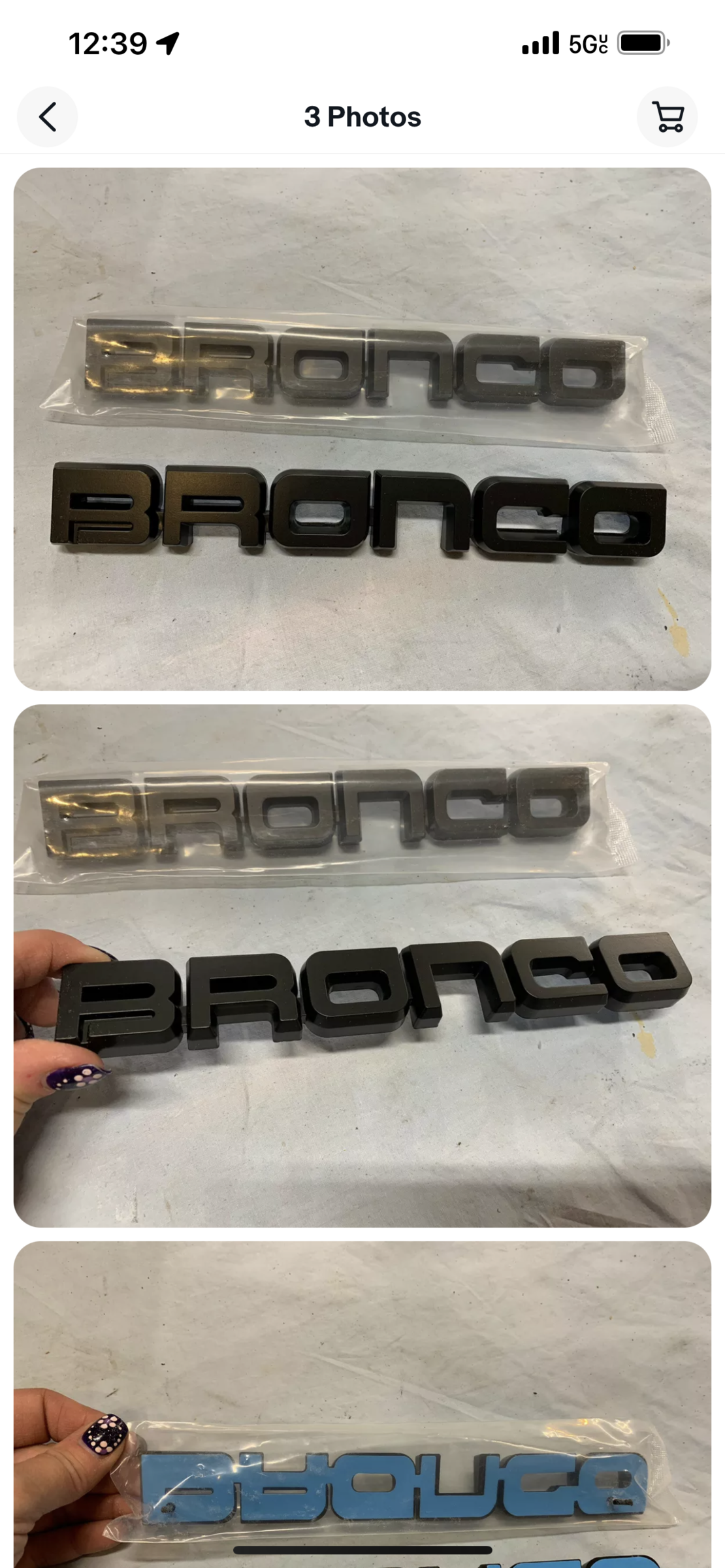 Ford Bronco 90s style Bronco XL badge on the OBX 1648129604012