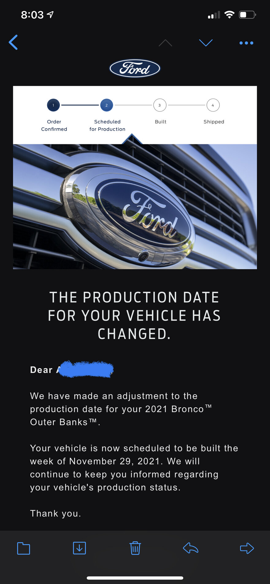 Ford Bronco 🛠 11/29/21 Build Week Group A14FC688-0D02-4658-A269-212560B8CC42