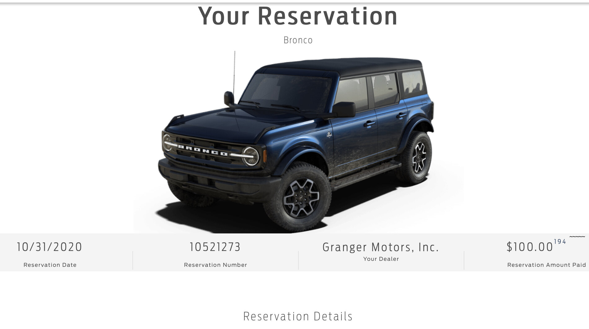 Ford Bronco $2000 off Invoice on October Bronco Reservations at Granger Ford A68F6F38-C0DE-419F-805B-7FDC6A327247