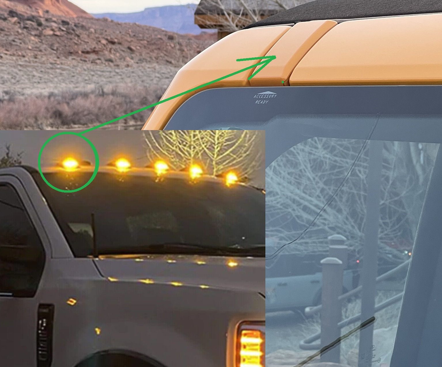Ford Bronco amber roof lights? amber lights