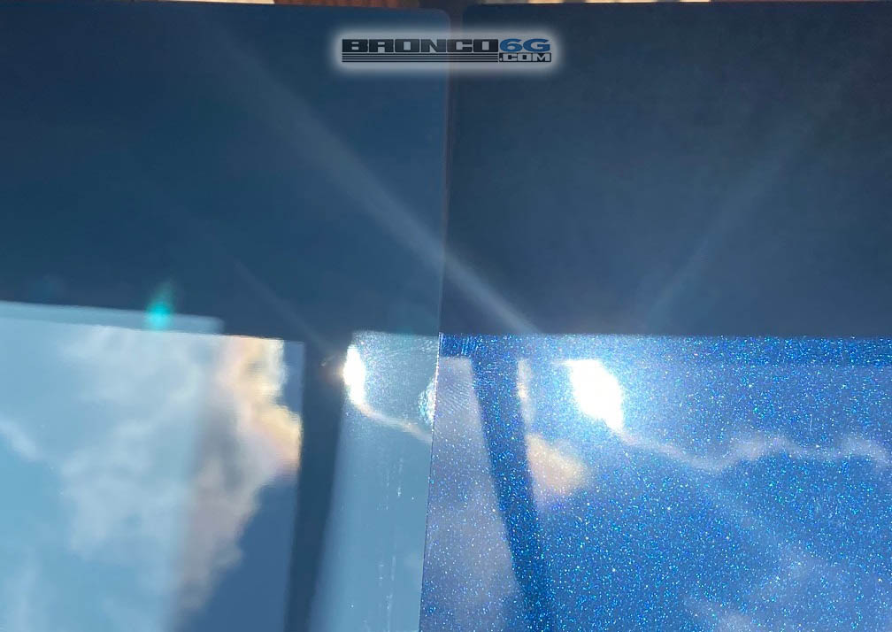 Ford Bronco Official Area 51 vs Antimatter Blue Ford Bronco Paint Color Samples - inside, sun, shade 26aa412eaf7ea570dd689b2d444bd1e4