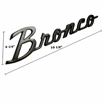 Ford Bronco Bronco Script Emblems (Ford Official Licensed) now available:  photos and info badges 03