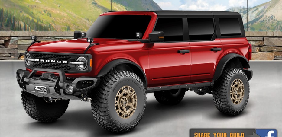 Ford Bronco Bronco "Interactive Garage" lets you color and modify with aftermarket parts bb