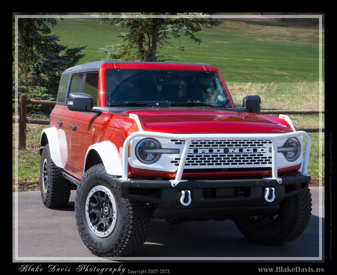 Ford Bronco Hot Pepper Red Badlands - 95% Done Build - Timeline - Parts List - Pics - Minor damage from being hit from behind BD_230505-09_26_01_3817