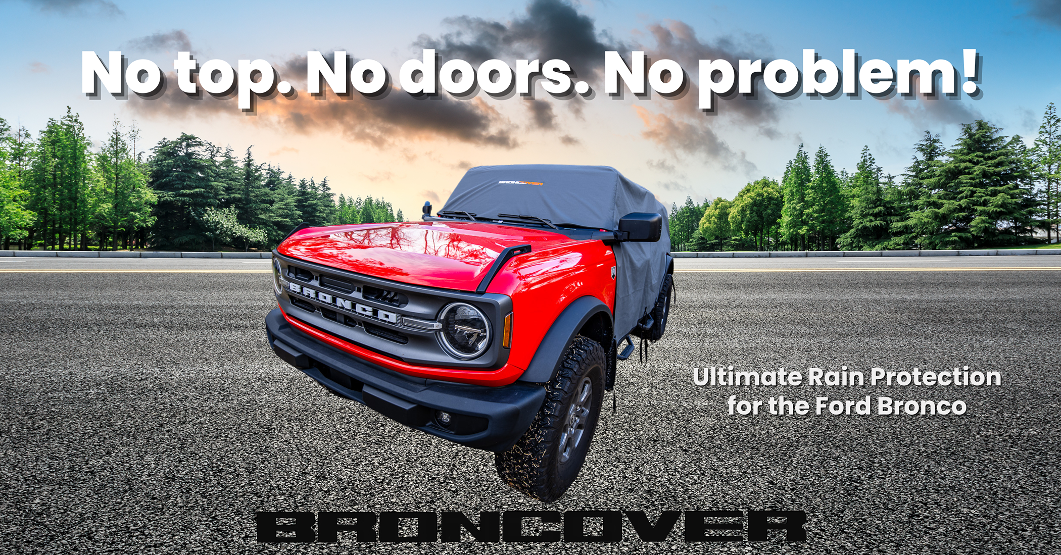 Ford Bronco Just Released: 'SOFT TOP' BRONCOVER 🙌 Blue Modern Car Sale Facebook Ad-4