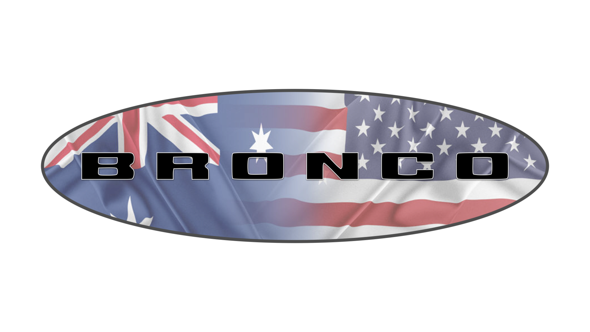 Ford Bronco High Resolution Bronco Digital Print with your State / Province / Country Flag ***FREE*** Bronco Aussie.002