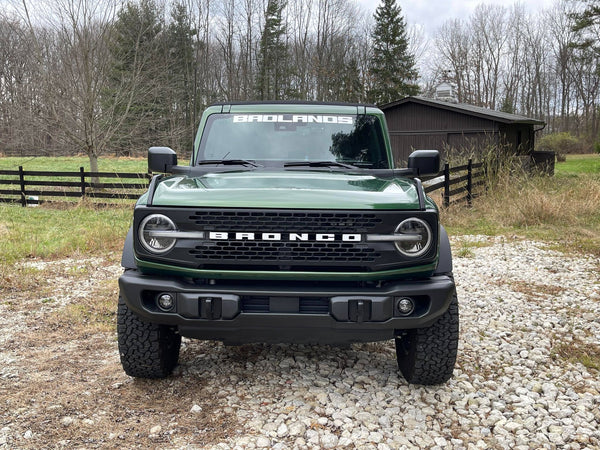 Ford Bronco 2021-2023 Ford Bronco Lettering & Horse Windshield Decal Bronco-Badlands-Front-Window-Graphic-3