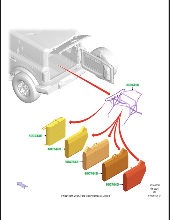 Ford Bronco In-Vehicle Door Storage HARNESS (4-Door): Please help me make one! bronco.onvehicledoorstora