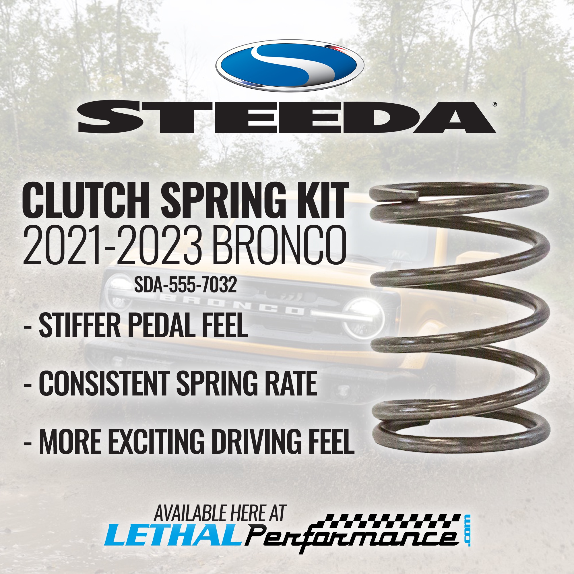 Ford Bronco Steedas NEW Clutch Spring Kit for 2021+ Ford Bronco’s! bronco pedal sprin