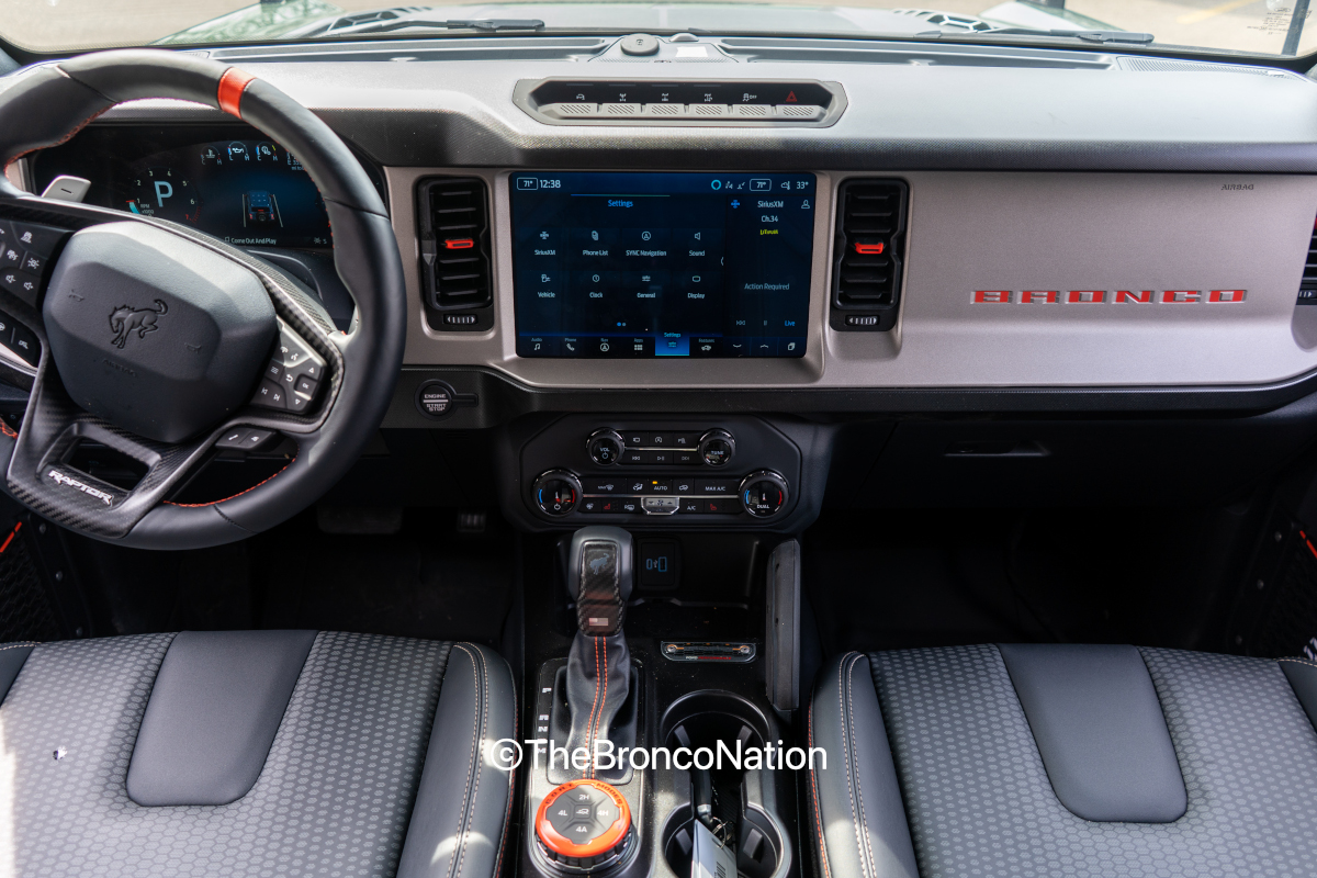 Ford Bronco All 2023 Bronco Raptors get stitched dashboard standard, even with MGV seats (photos) Bronco-Raptor-MGV-interior-6-1