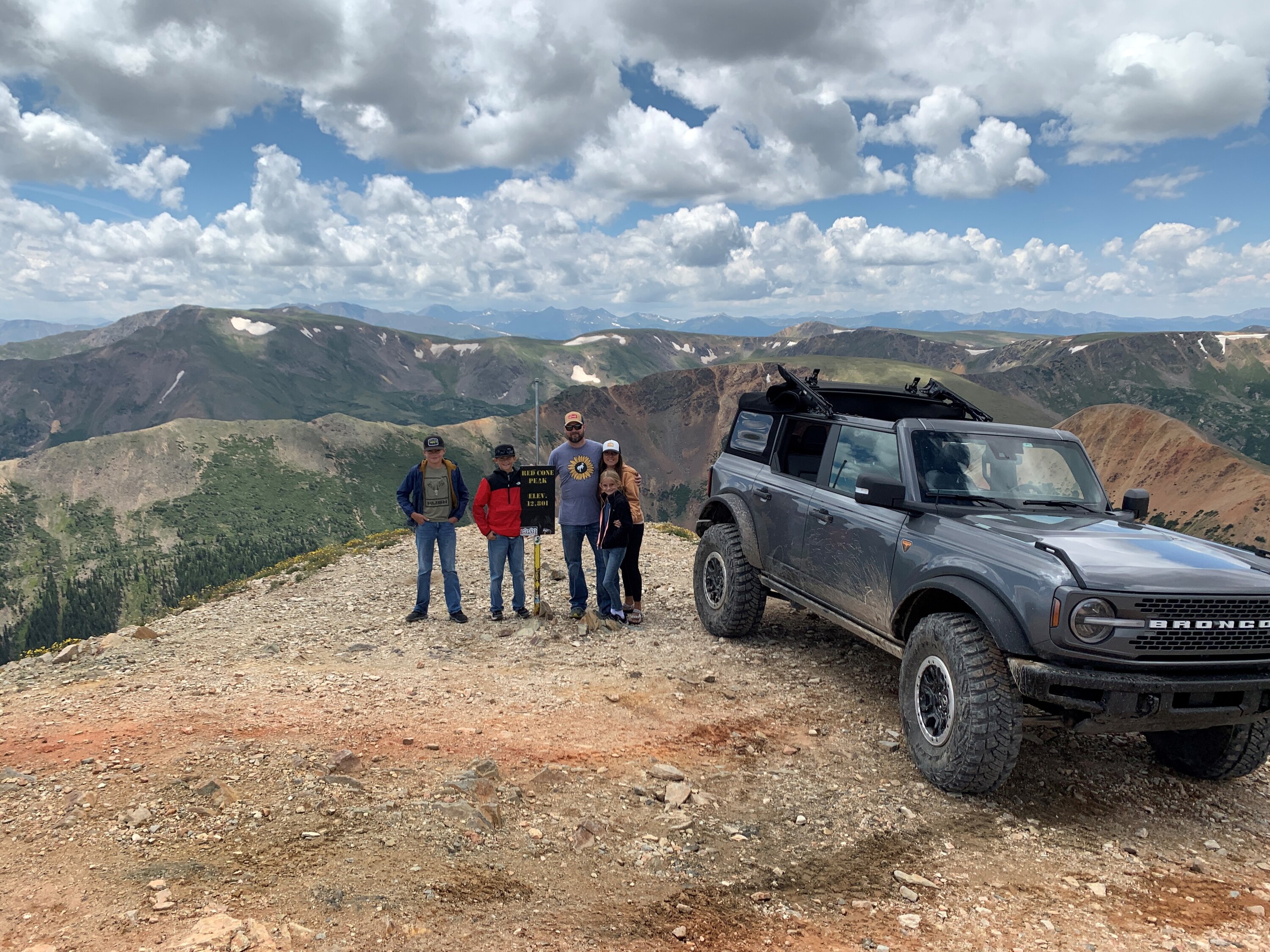 Ford Bronco Breckenridge CO Off-road Trip. Holy Cross/Red Cone/Wheeler Lake. Bronco Red Cone